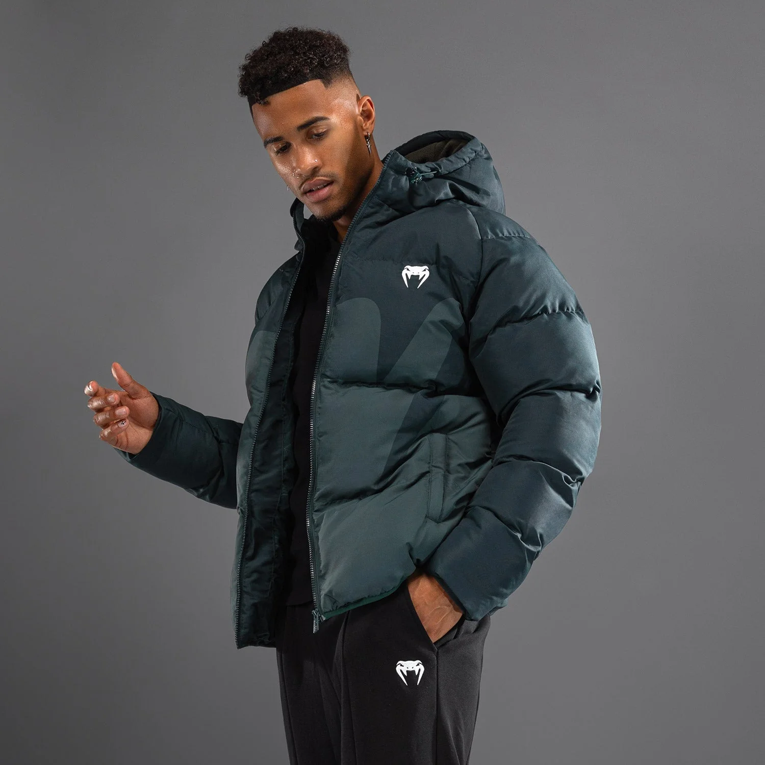 Venum Attack Down Jacket - Army Green - Image 3