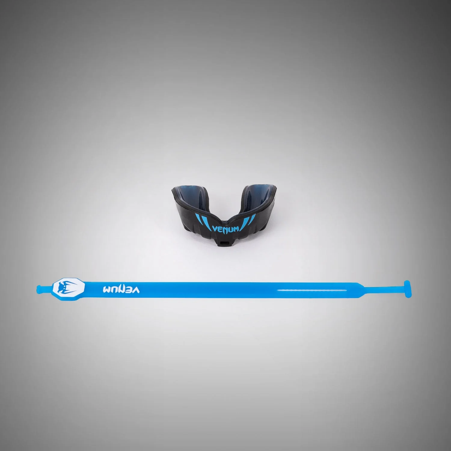 Venum Challenger Kids Mouthguard Strap/Strapless - Black/Blue - Image 2