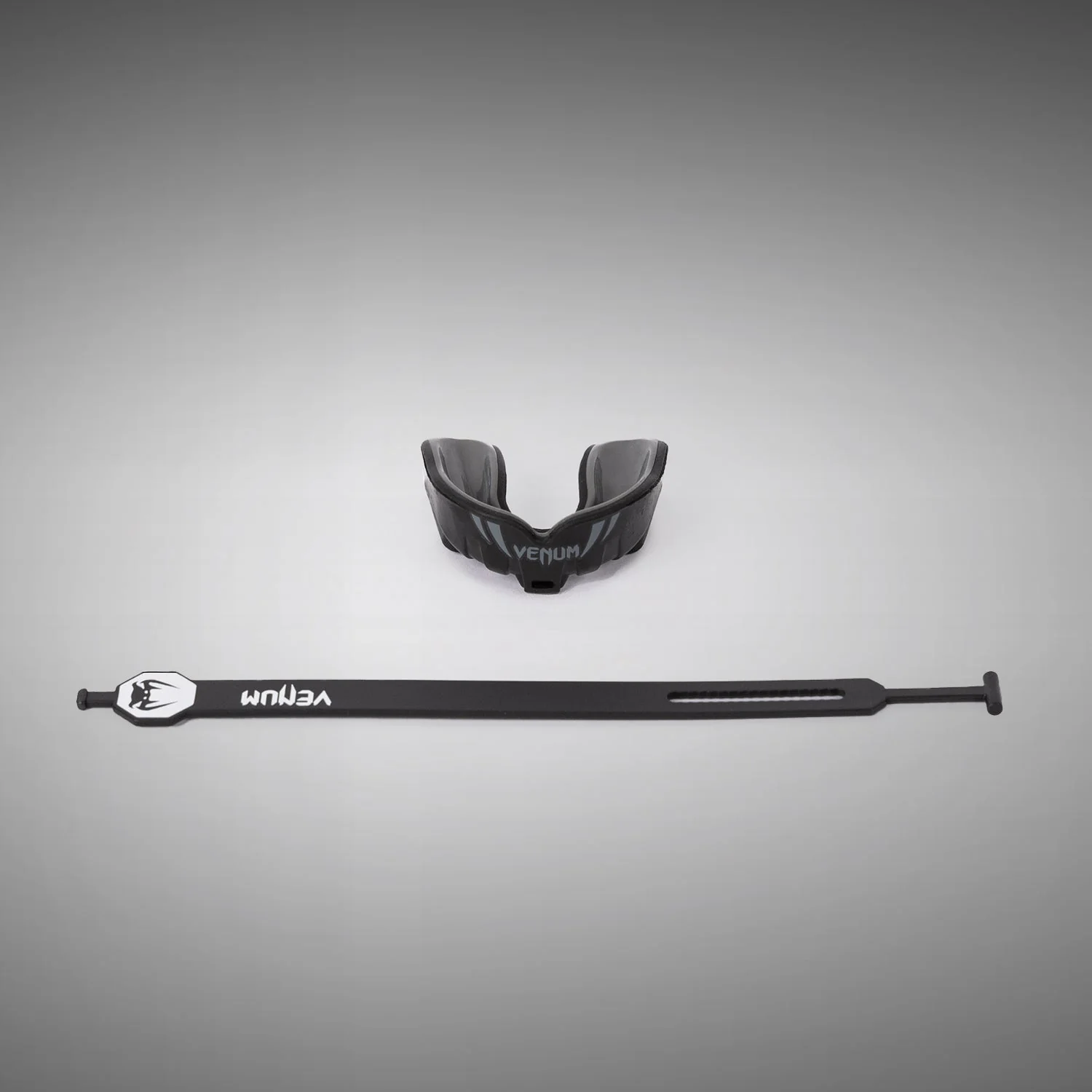 Venum Challenger Kids Mouthguard Strap/Strapless - Black/Grey - Image 2