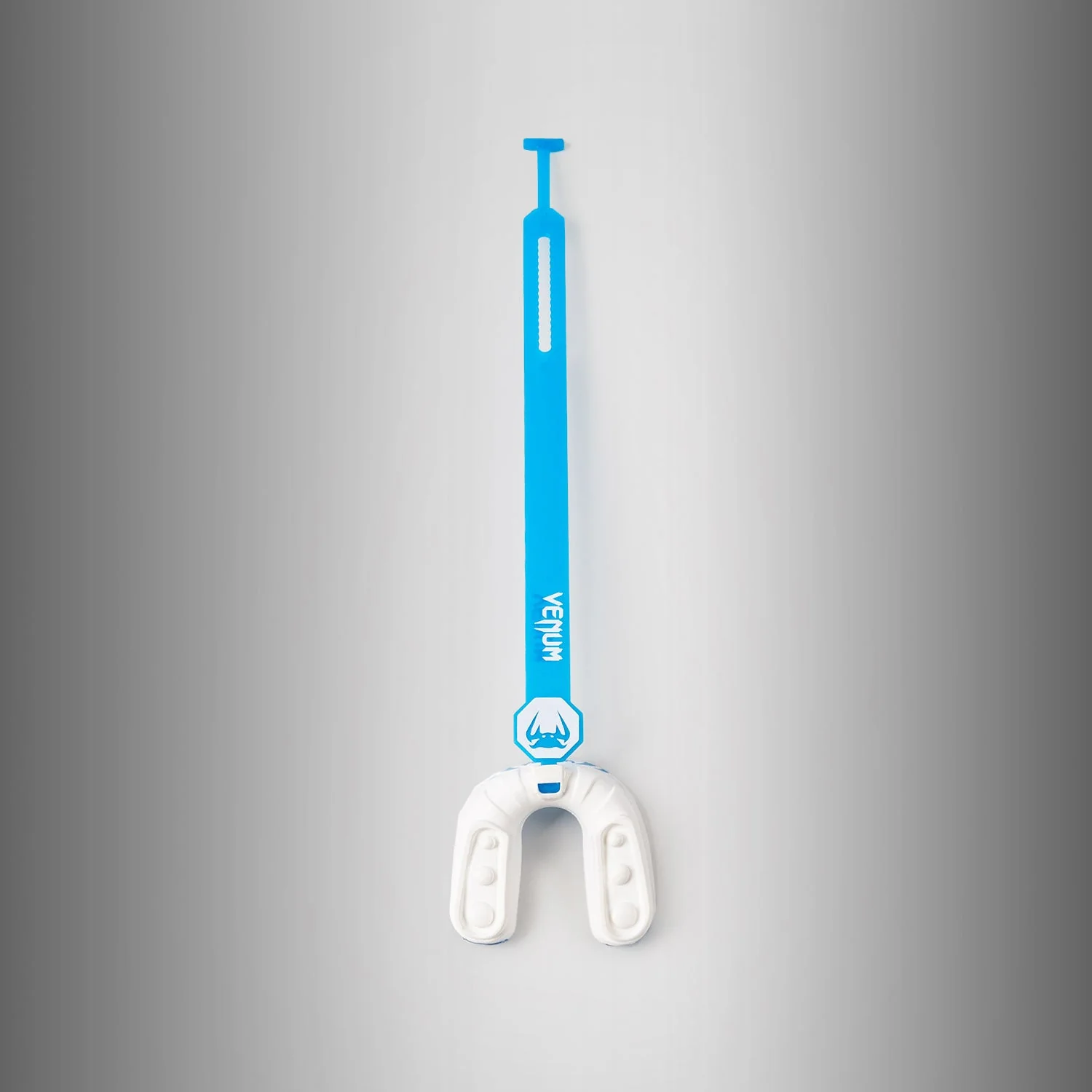 Venum Challenger Kids Mouthguard Strap/Strapless - White/Blue - Image 5