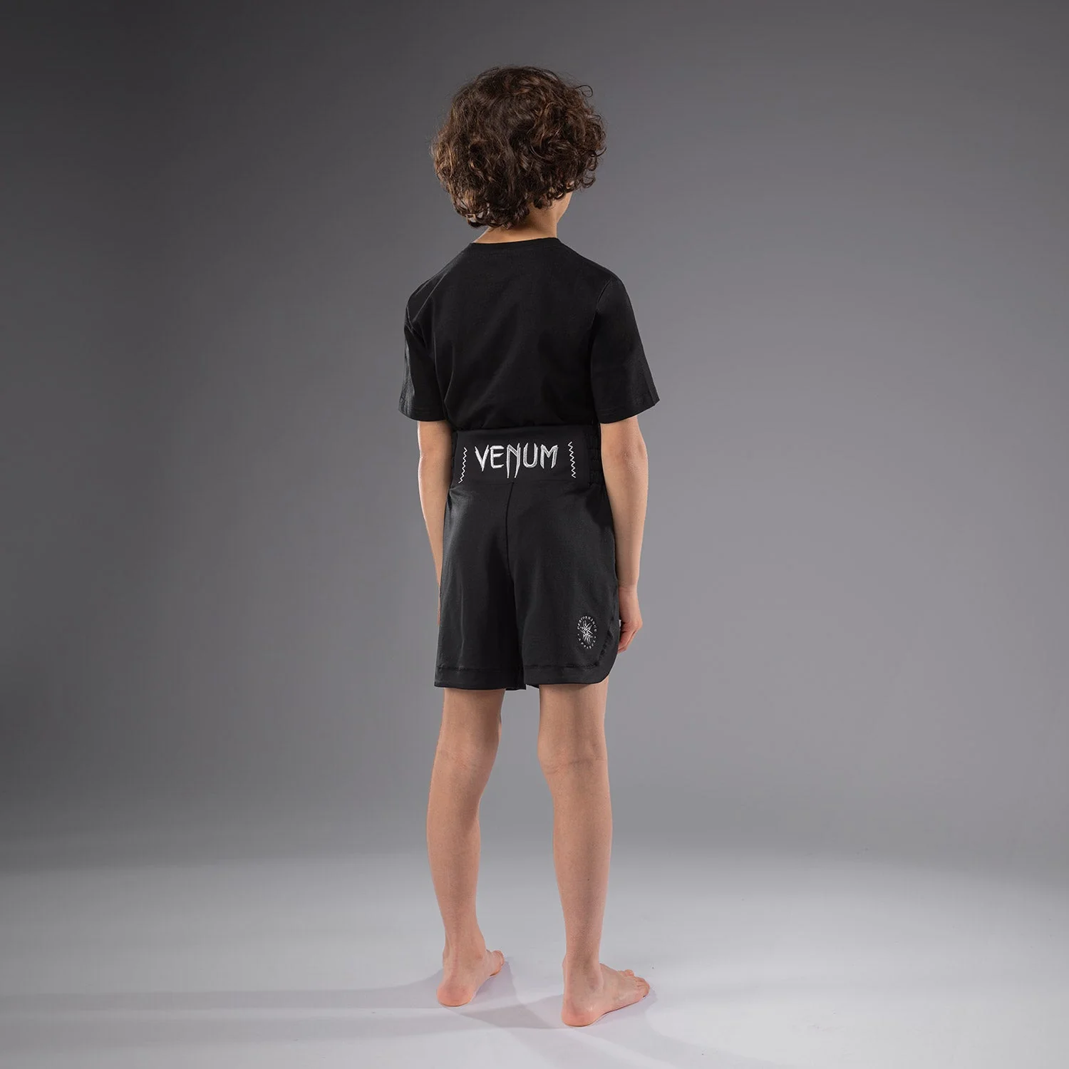 Venum Classic Kids Boxing Shorts - Black - Image 6