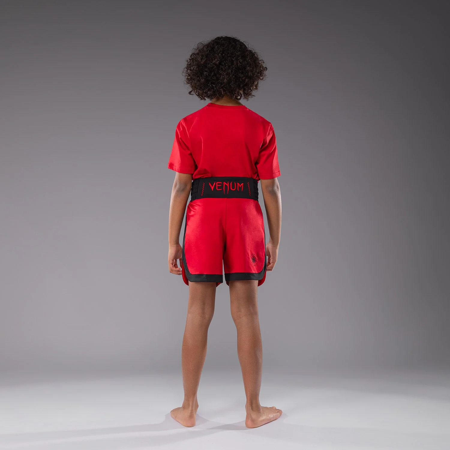 Venum Classic Kids Boxing Shorts - Cherry Red - Image 4