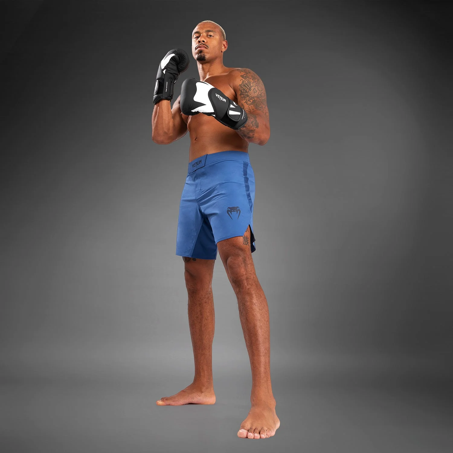 Venum Contender Men’s Fight Shorts - Blue - Image 3
