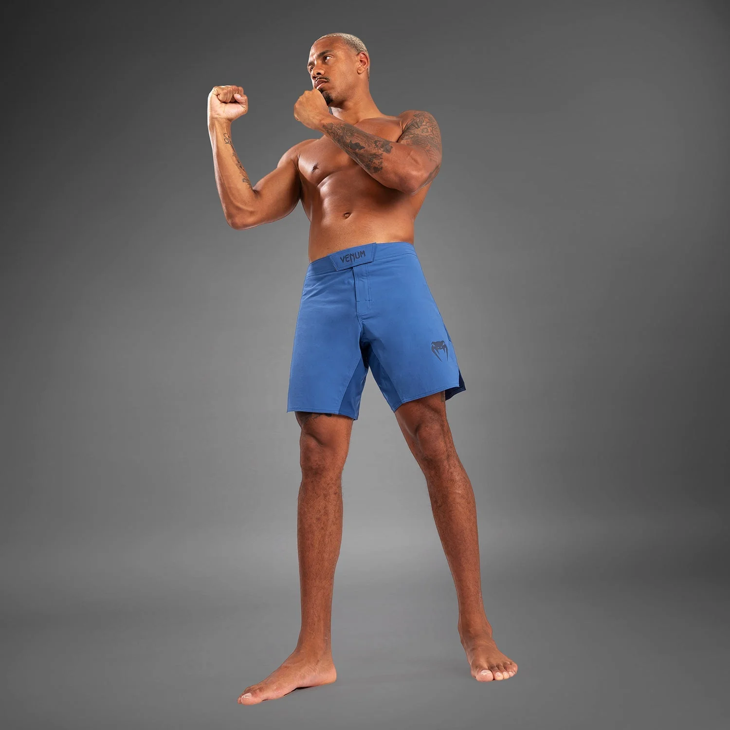 Venum Contender Men’s Fight Shorts - Blue - Image 7