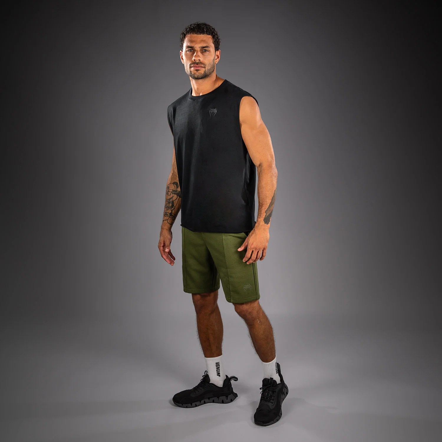 Venum Divide Sleeveless T-Shirt - Black - Image 6