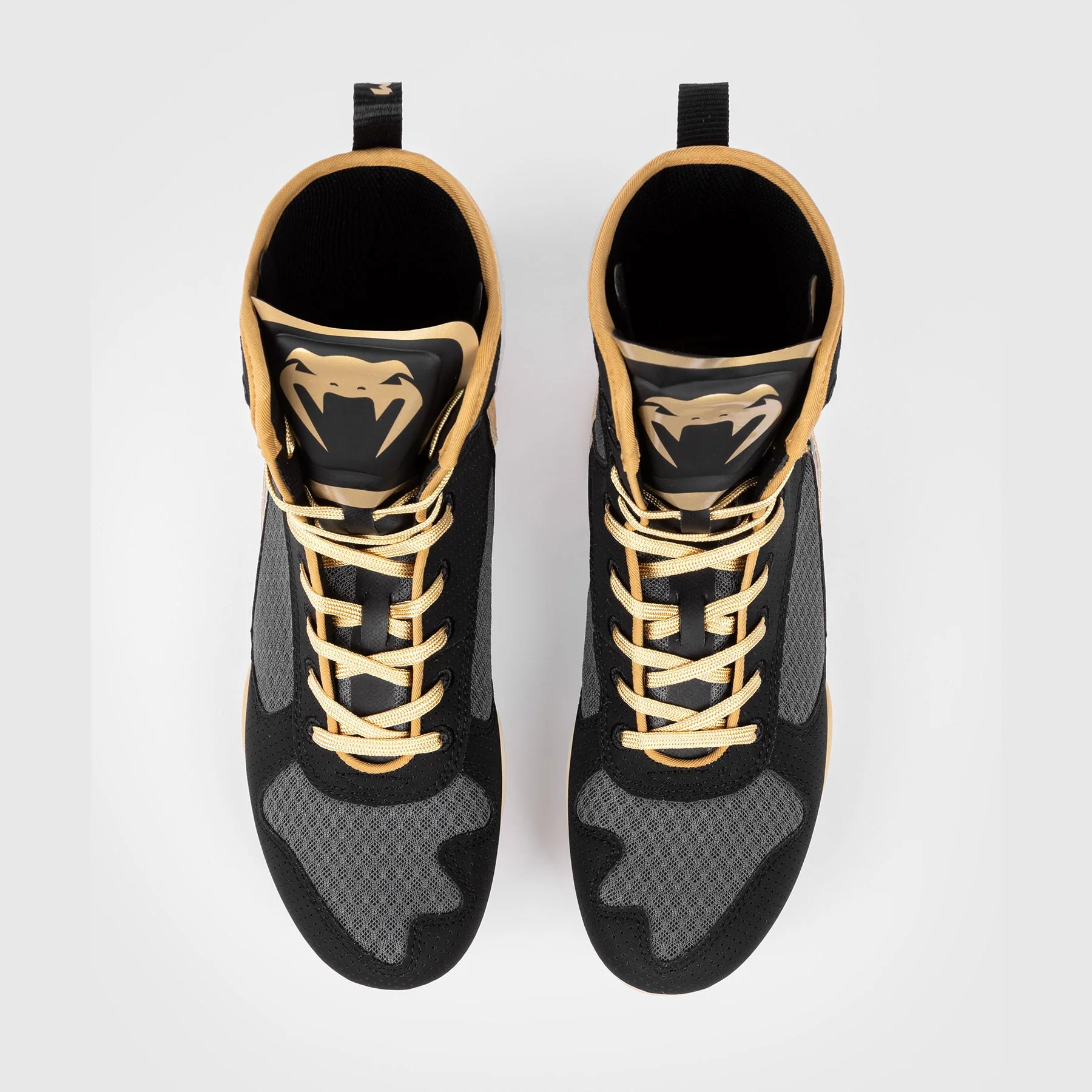 Venum Elite Boxing Shoes - Black/Beige - Image 6