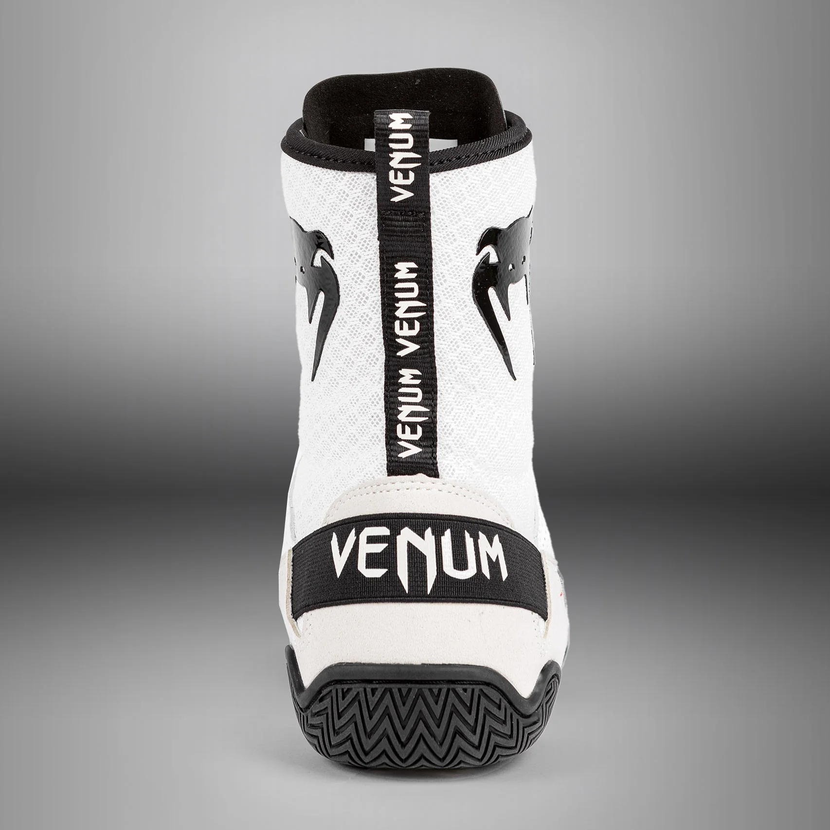 Venum Elite Boxing Shoes - White/Black - Image 3
