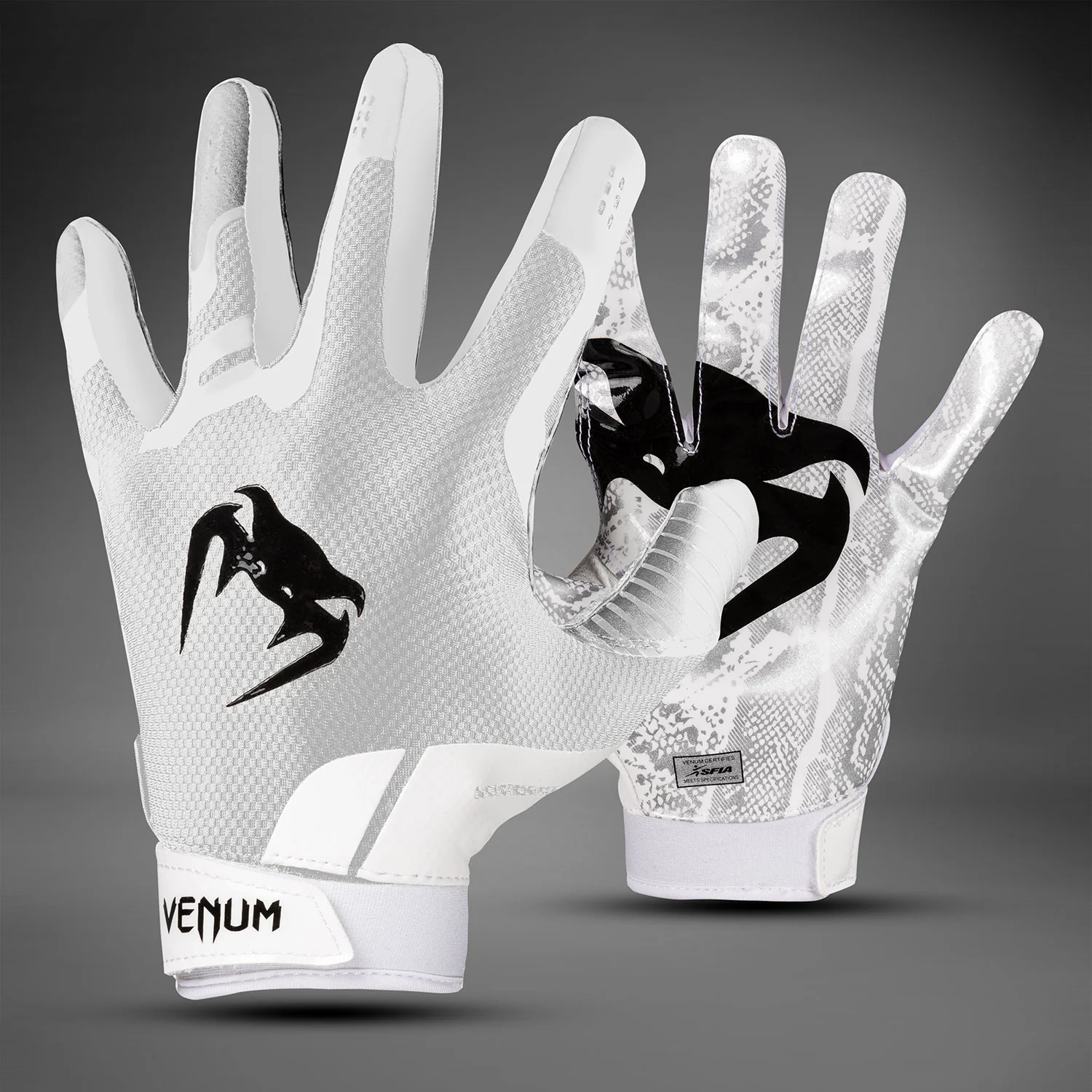 Venum Elite Football Gloves - White/Black