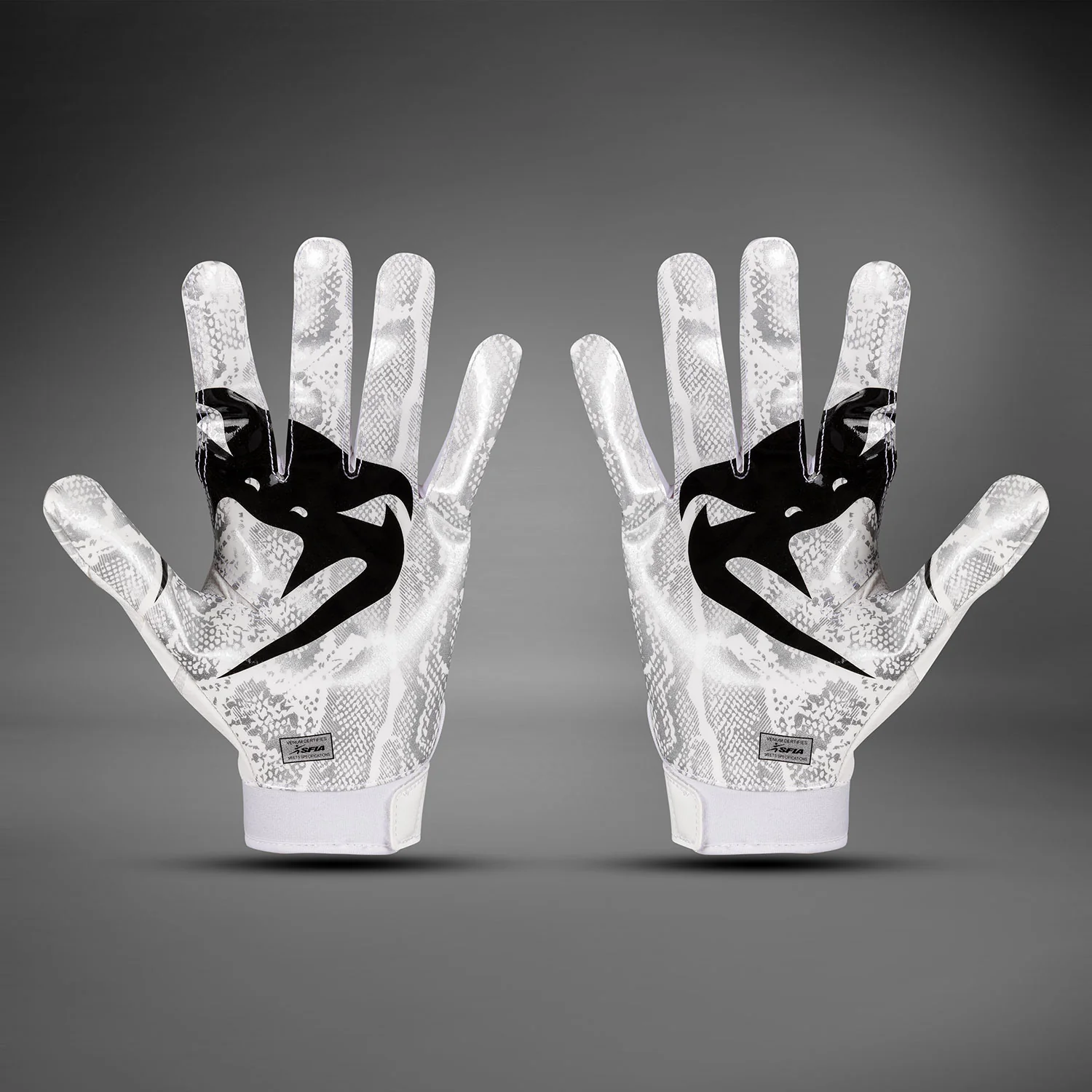 Venum Elite Football Gloves - White/Black - Image 7