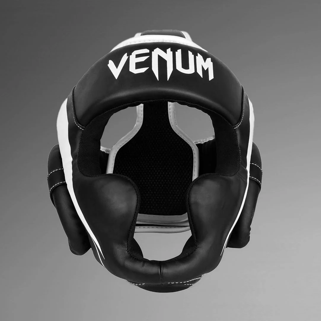 Venum Elite Headgear - Black/White