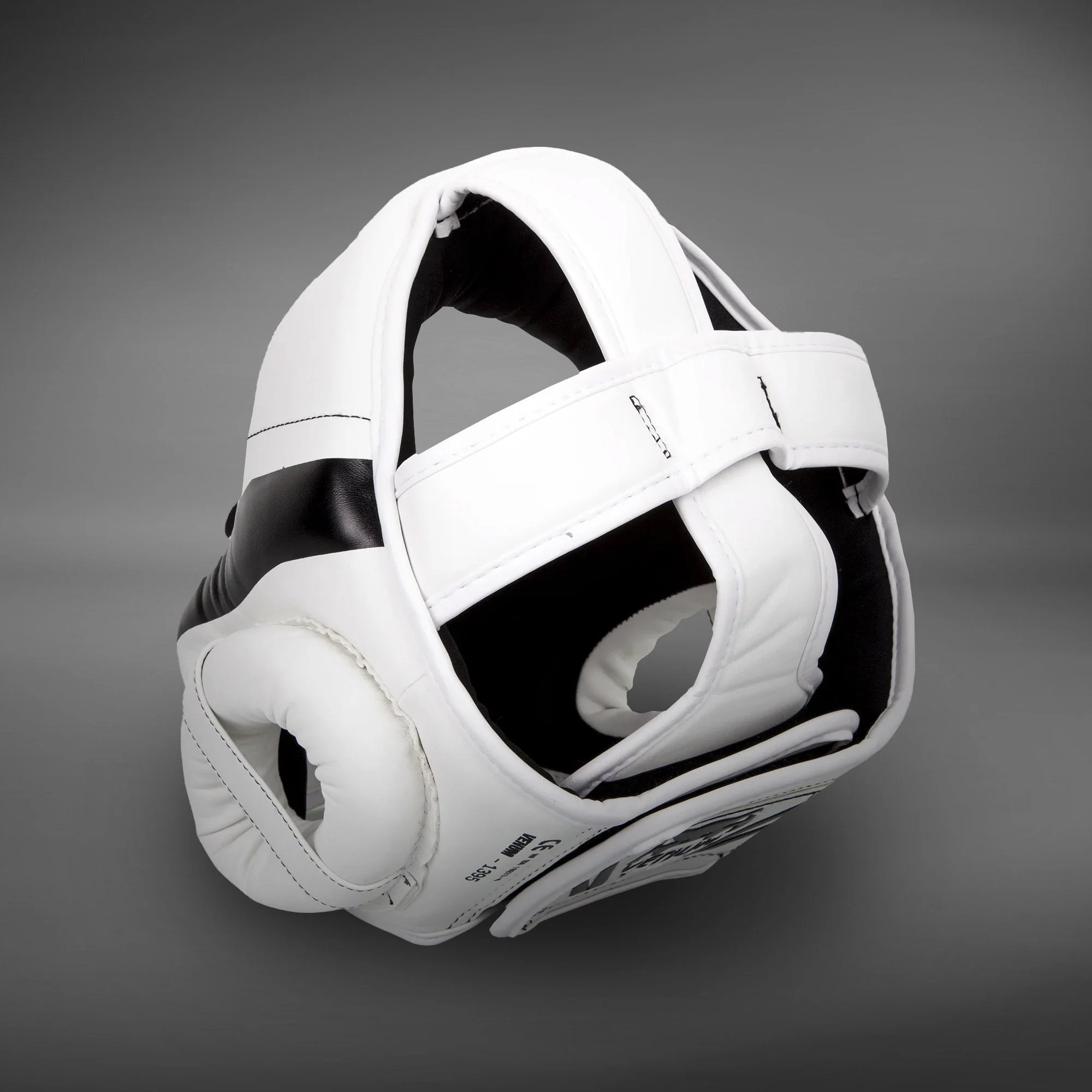 Venum Elite Headgear – White/Black - Image 2