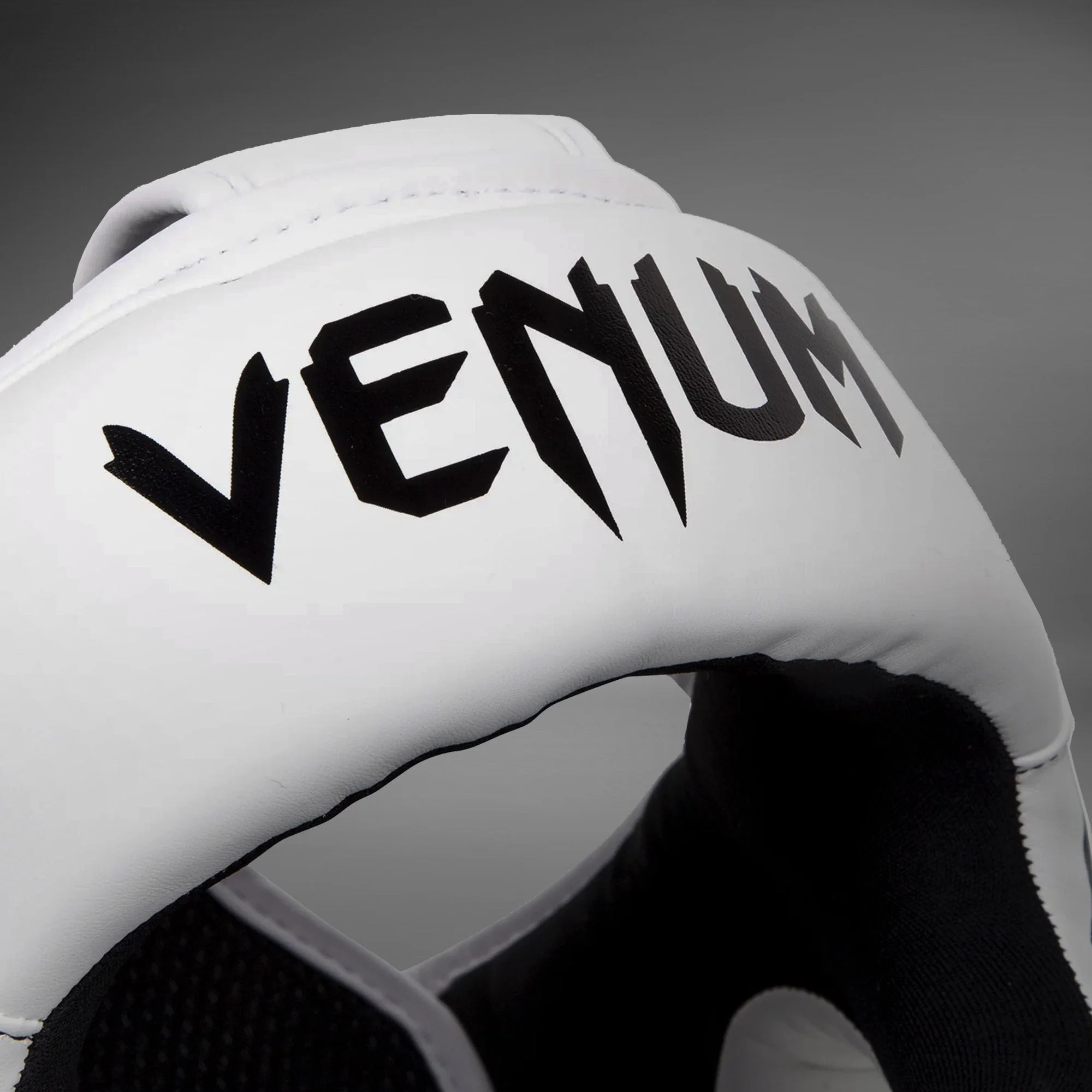 Venum Elite Headgear – White/Black - Image 3