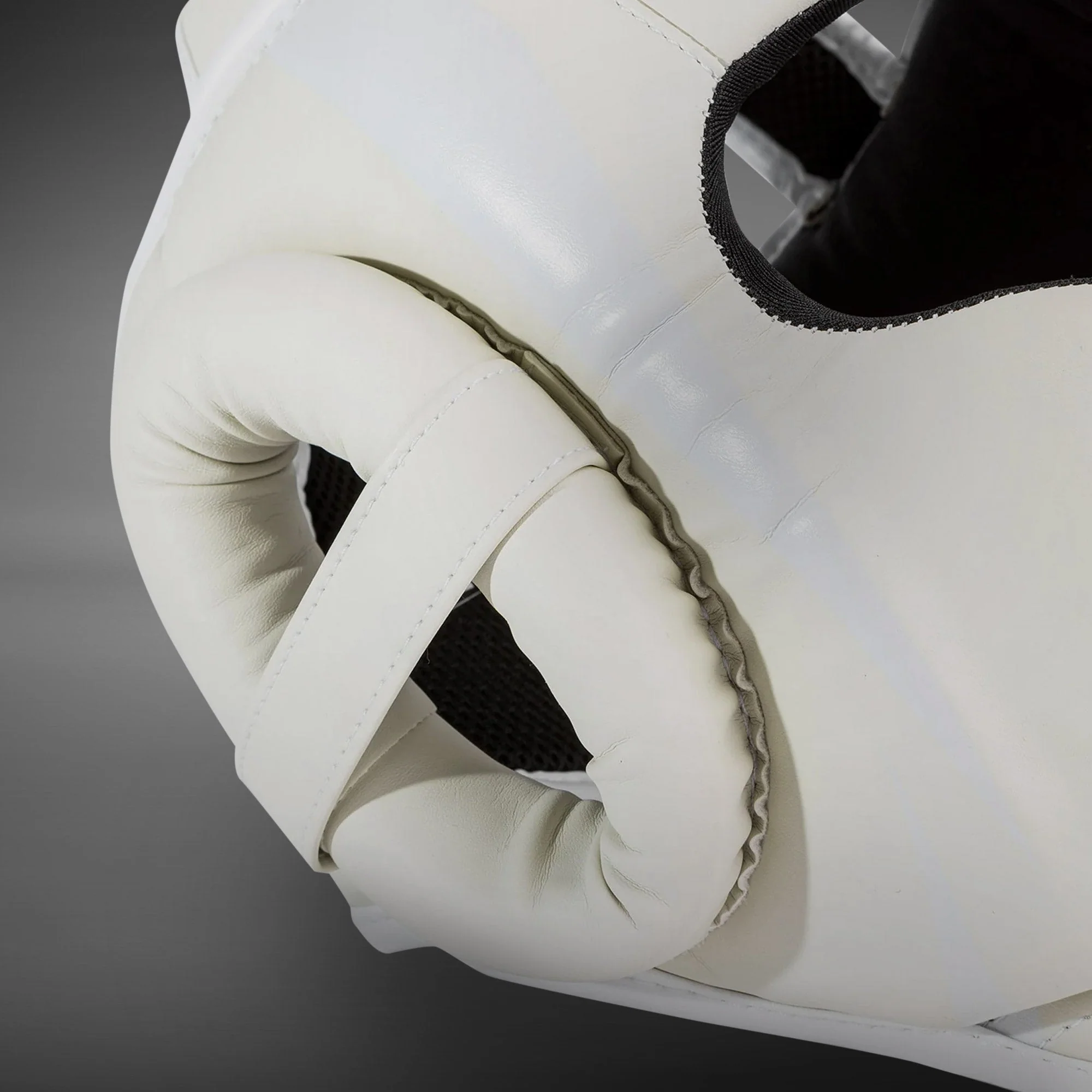 Venum Elite Headgear – White/White - Image 3