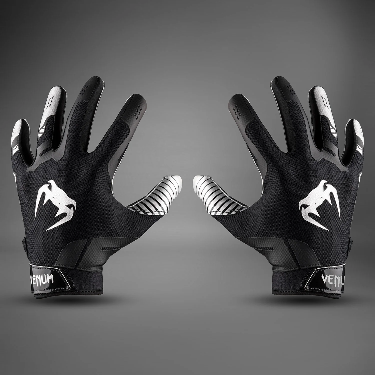 Venum Elite Personalized Football Gloves - Black/Silver - Image 5