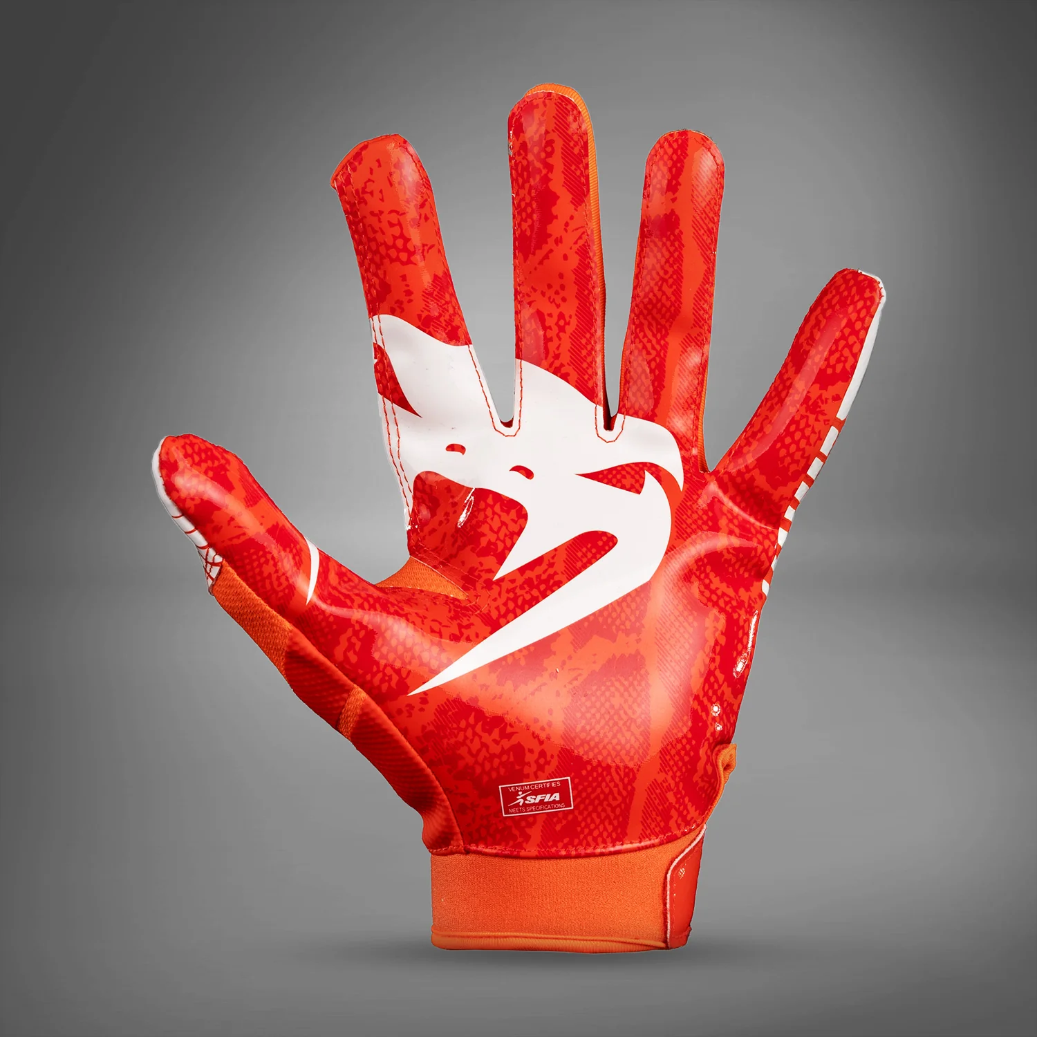 Venum Elite Football Gloves - Orange/White - Image 3