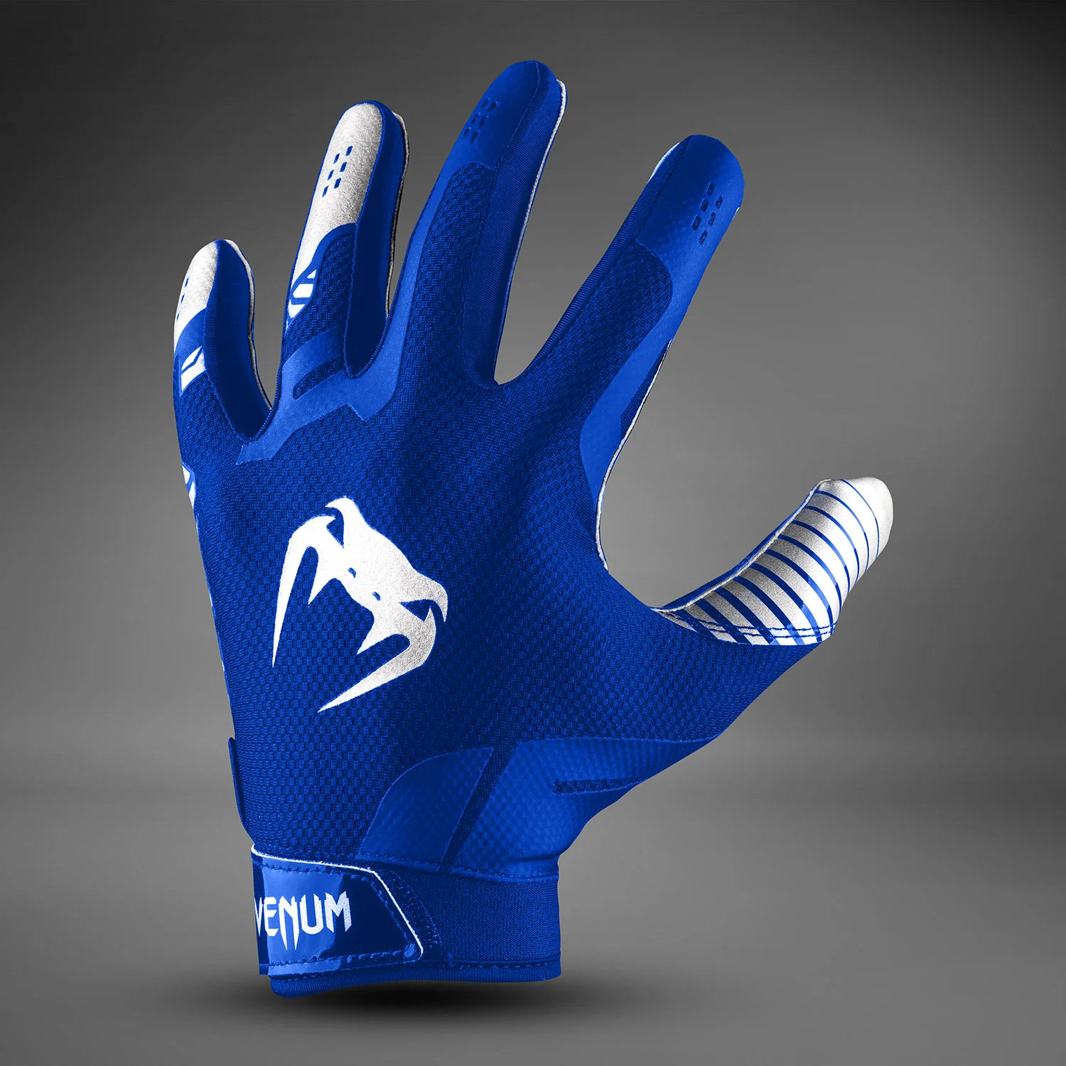 Venum Elite Personalized Football Gloves - Royal Blue/Silver - Image 5