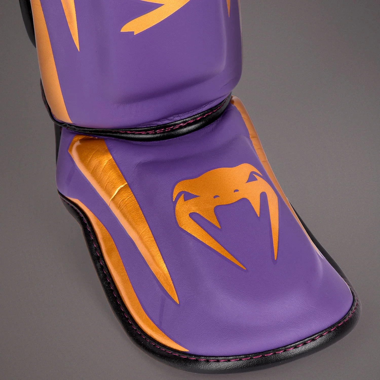 Venum Elite Shin Guards - Dark Purple - Special Edition - Image 3