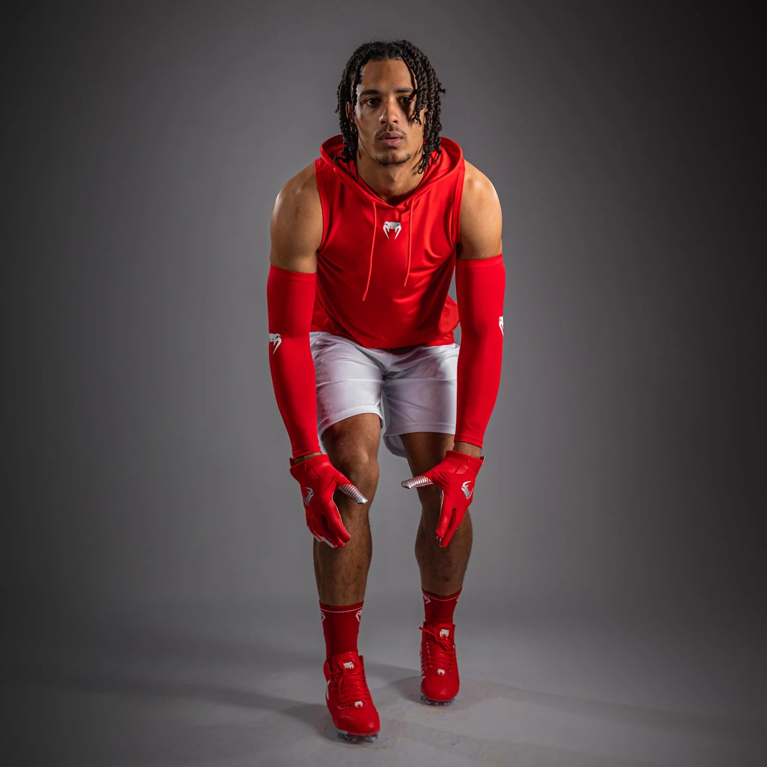 Venum Elite Personalized Sleeveless Dry-Tech Hoodie - Red - Image 6