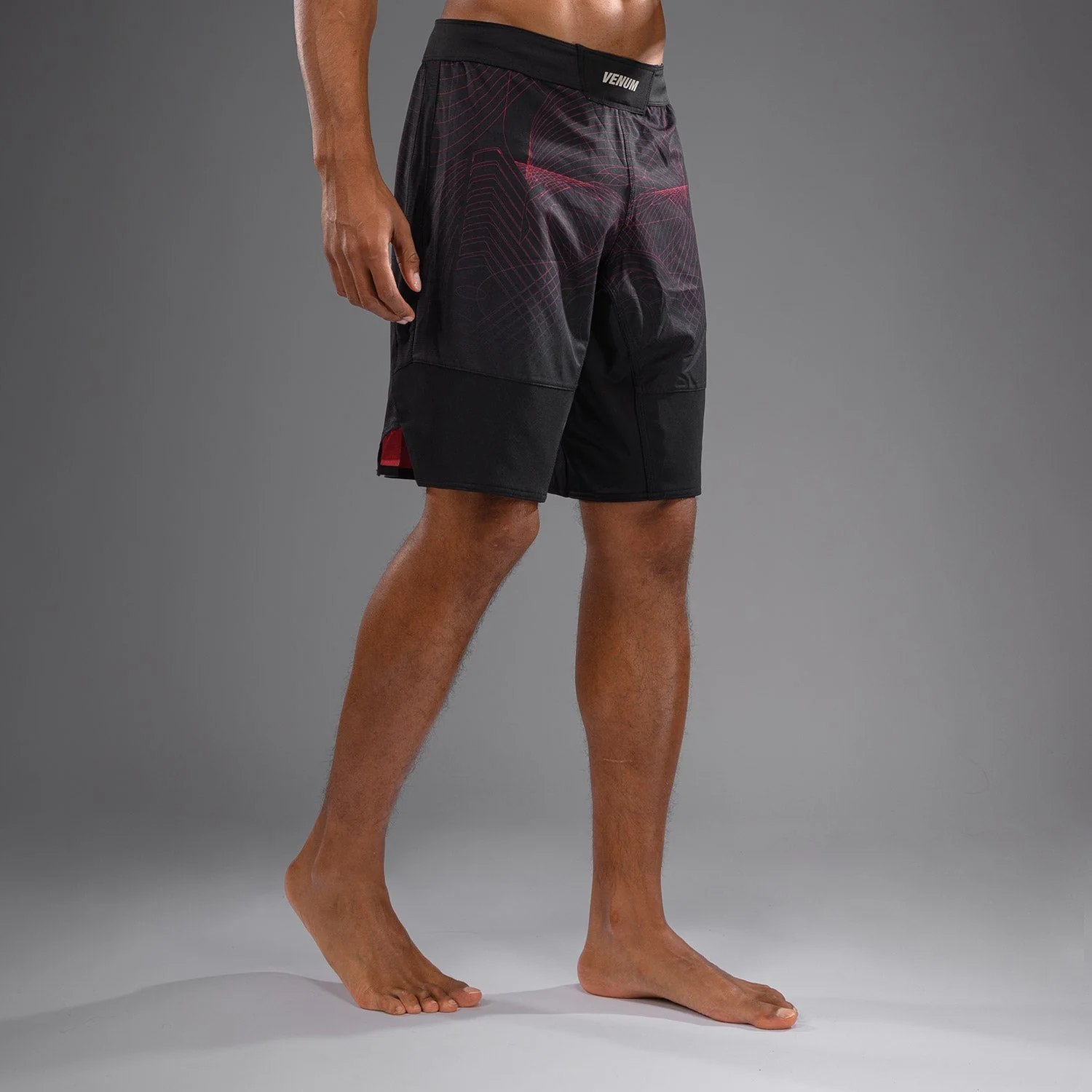 Venum G-Fit Air Men's Fight Shorts - Deep Black/Fire Red - Image 4