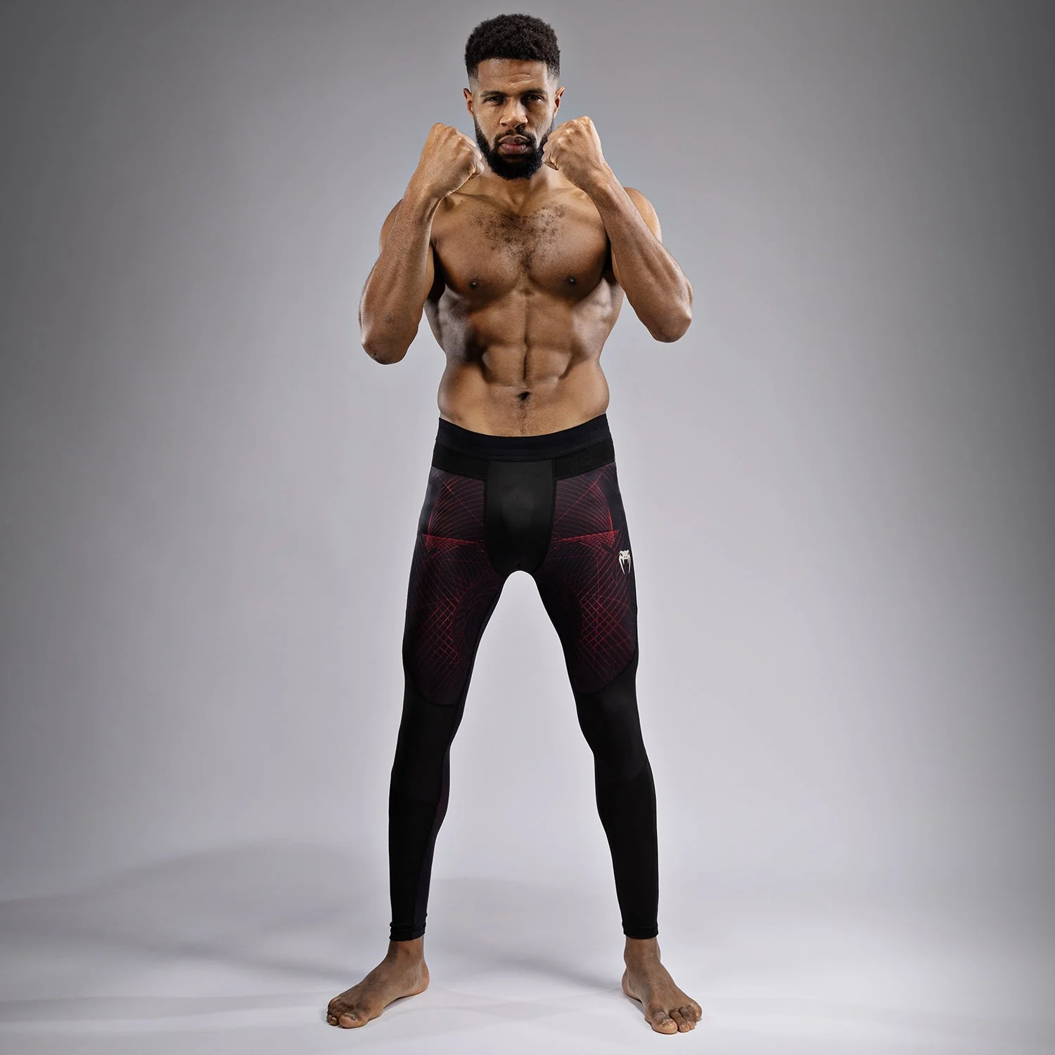 Venum G-Fit Air Men's Spats - Deep Black/Fire Red - Image 5