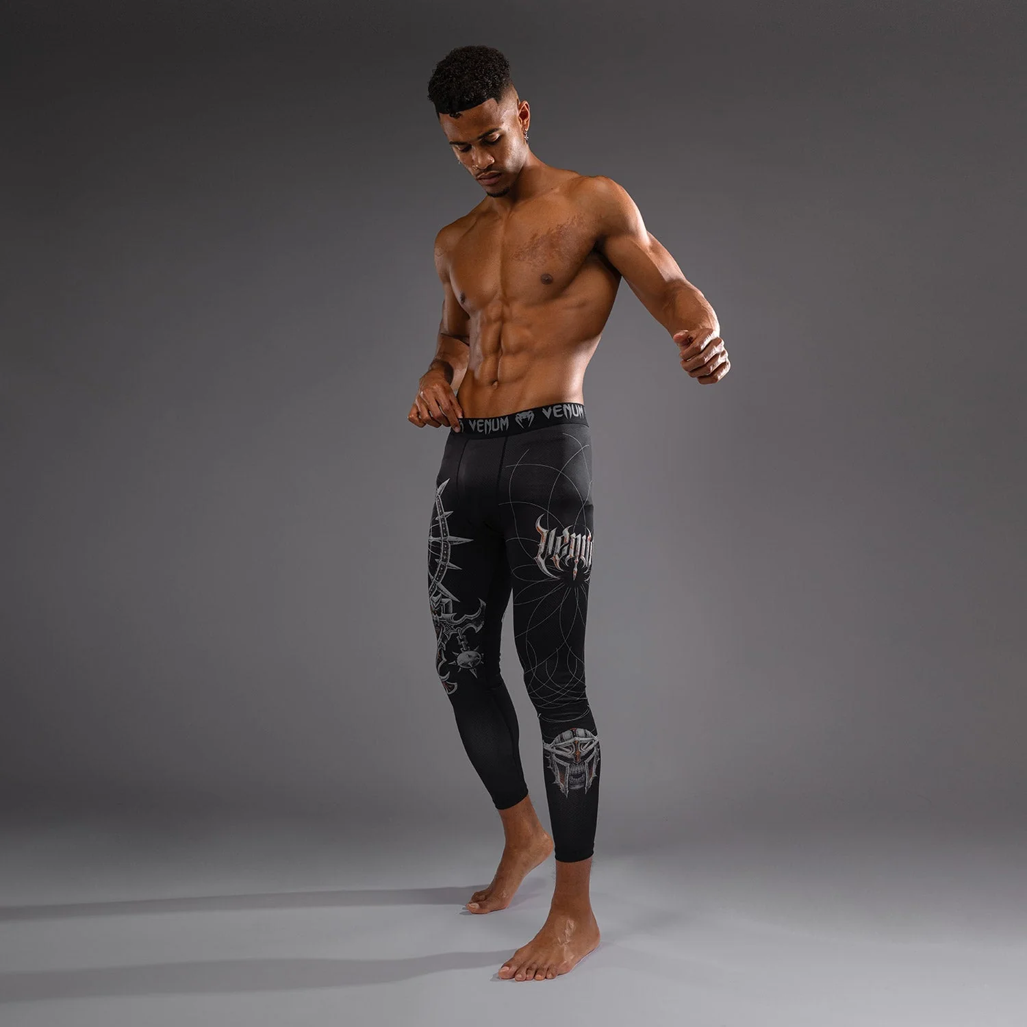 Venum Gladiator 5.0 Men's Spats - Black/Silver - Image 2