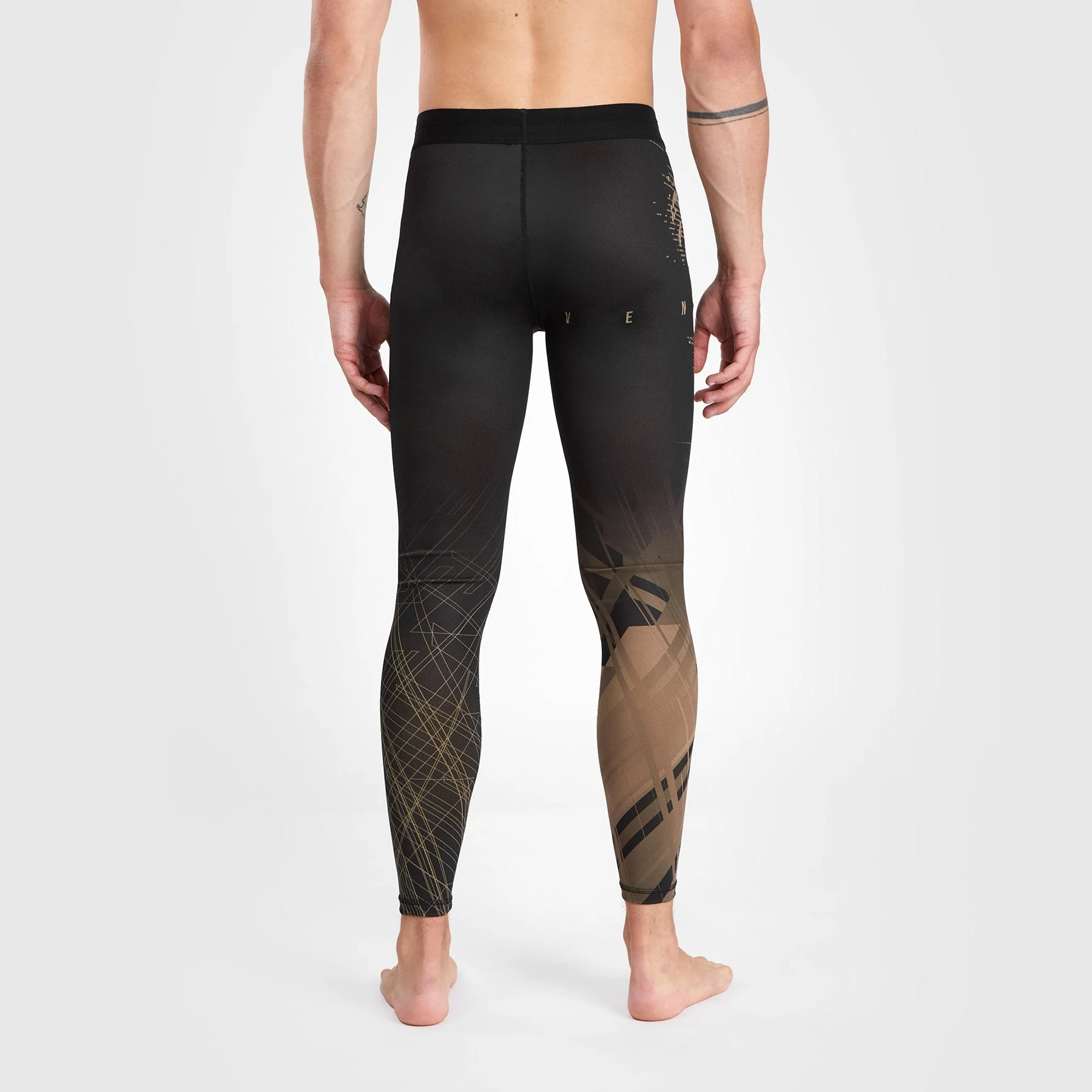 Venum Gorilla Jungle Spats - Black/Sand - Image 2