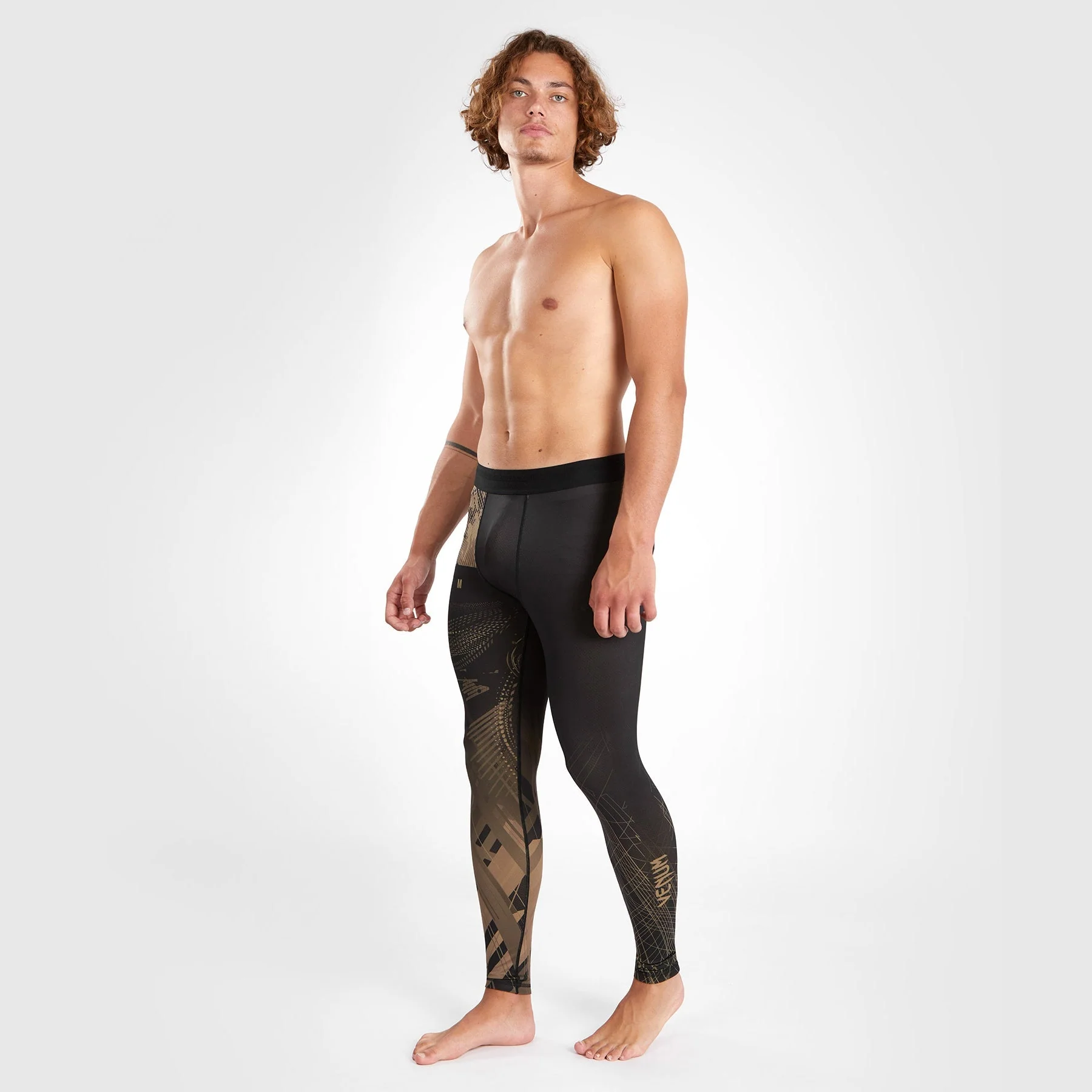 Venum Gorilla Jungle Spats - Black/Sand - Image 4