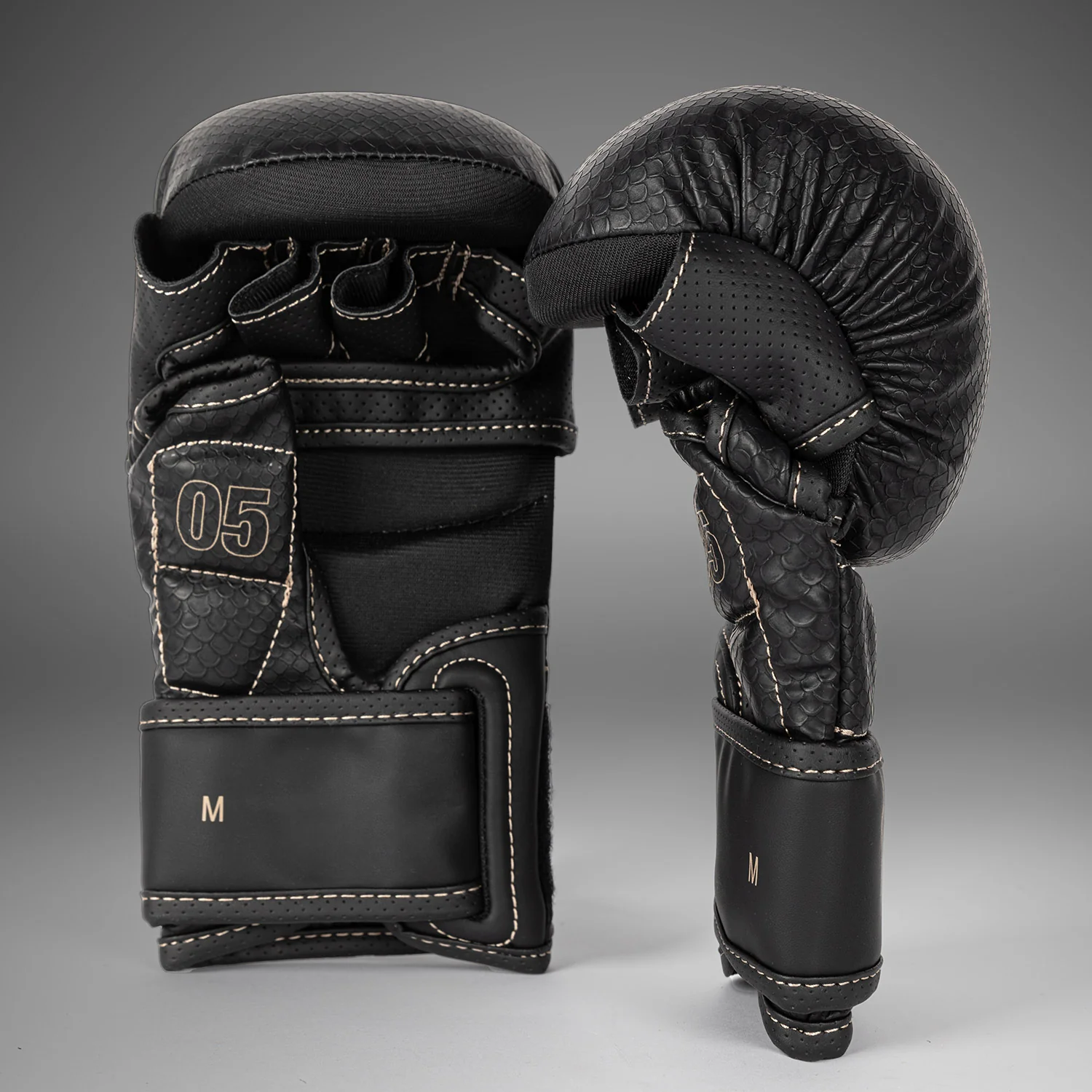 Venum Impact Evo Scales MMA Sparring Gloves - Black - Image 3