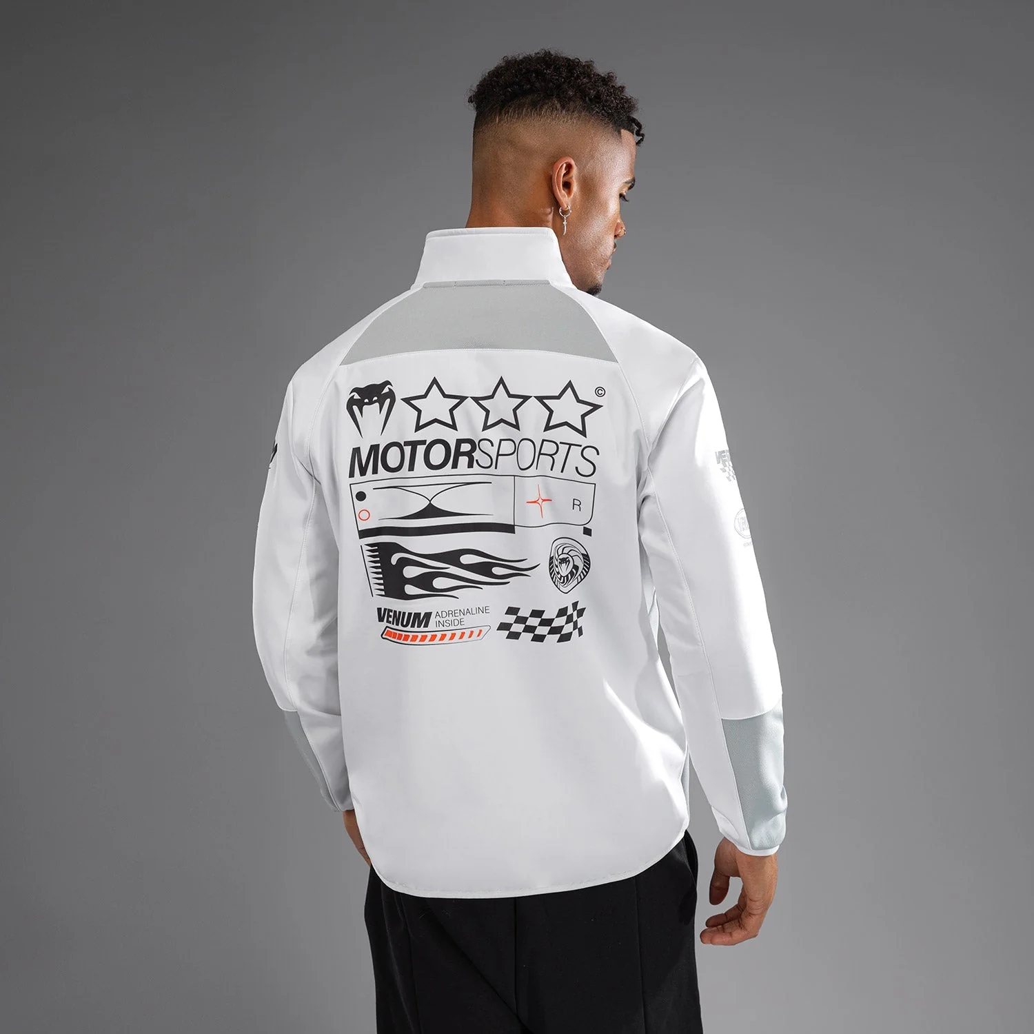 Venum Motorsport Softshell Jacket - Snow White - Image 3