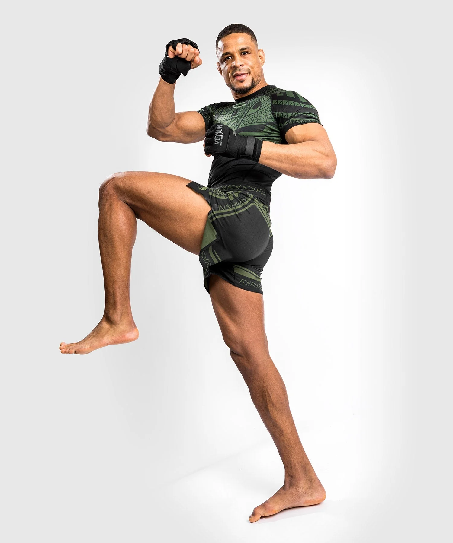 Venum Nakahi Fightshort - Black/Khaki - Image 3