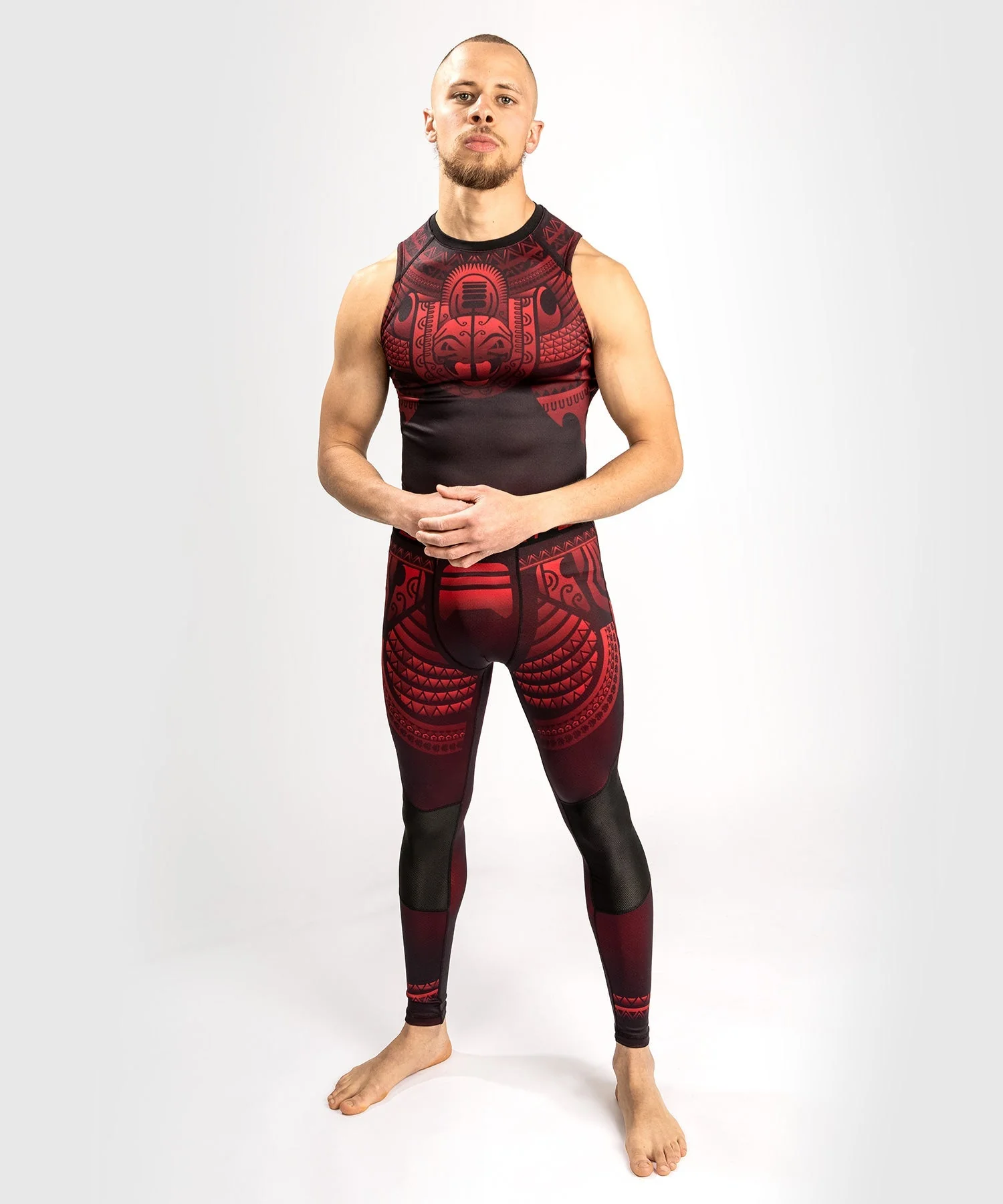 Venum Nakahi Spats - Black/Red - Image 3
