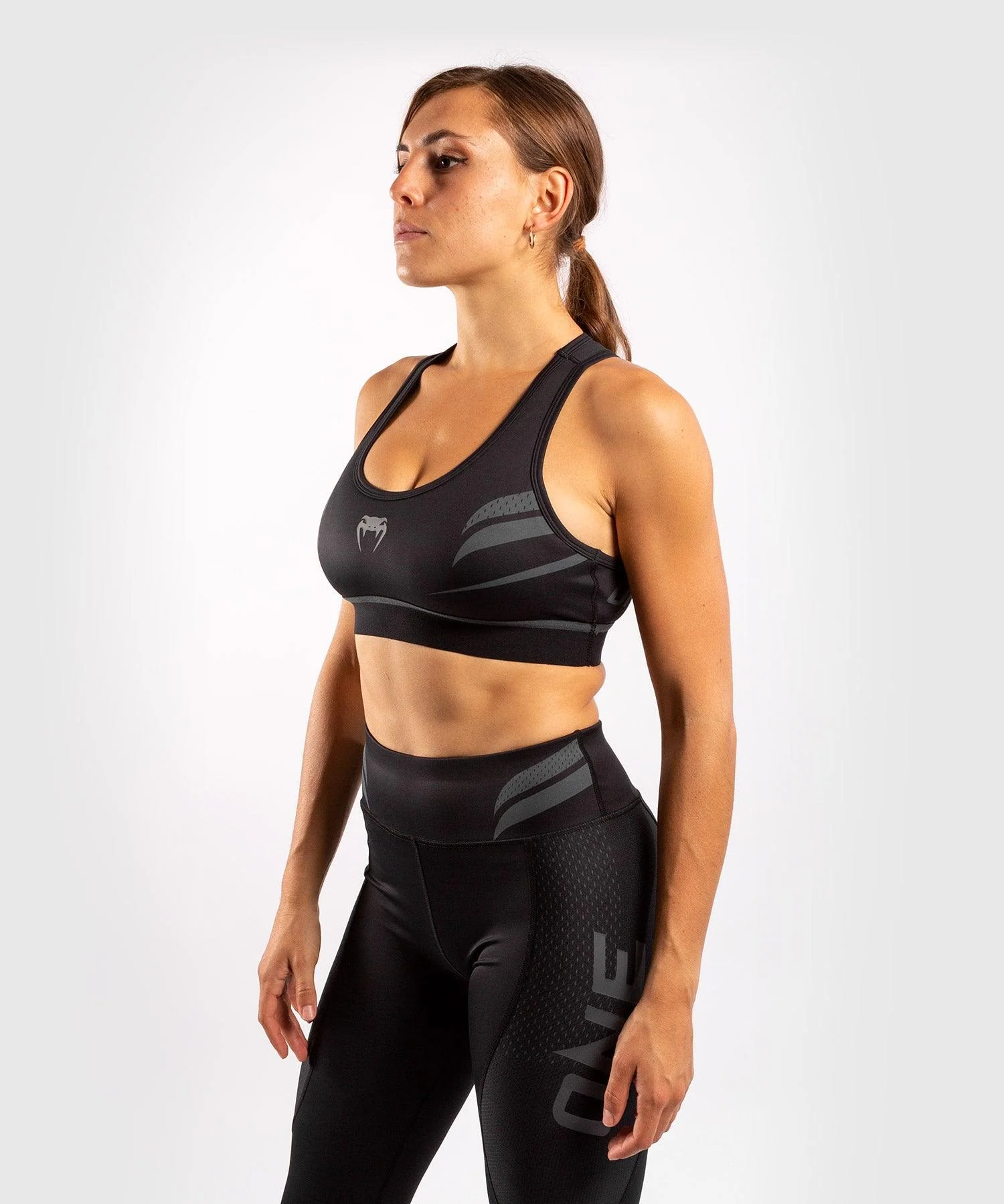 Venum ONE FC Impact Sport Bra - Black/Black - Image 3