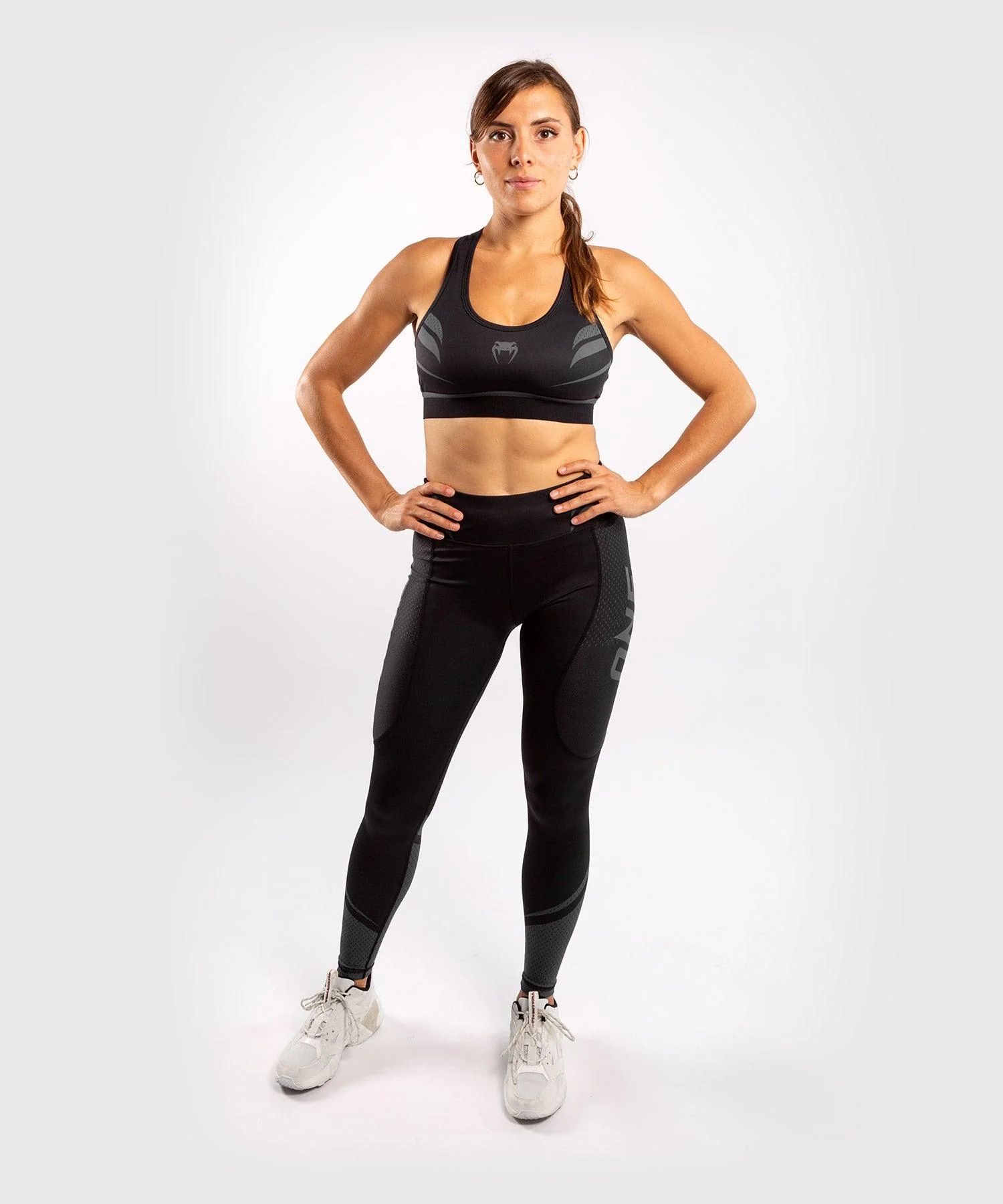 Venum ONE FC Impact Sport Bra - Black/Black - Image 7