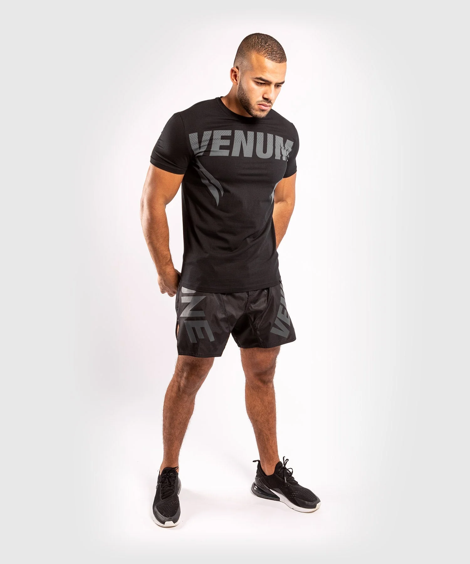 Venum ONE FC Impact T-shirt - Black/Black - Image 7