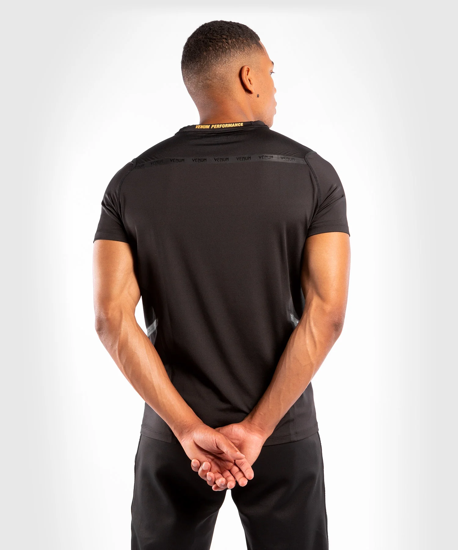 Venum Petrosyan 2.0 Dry-Tech T-shirt - Black/Gold - Image 3