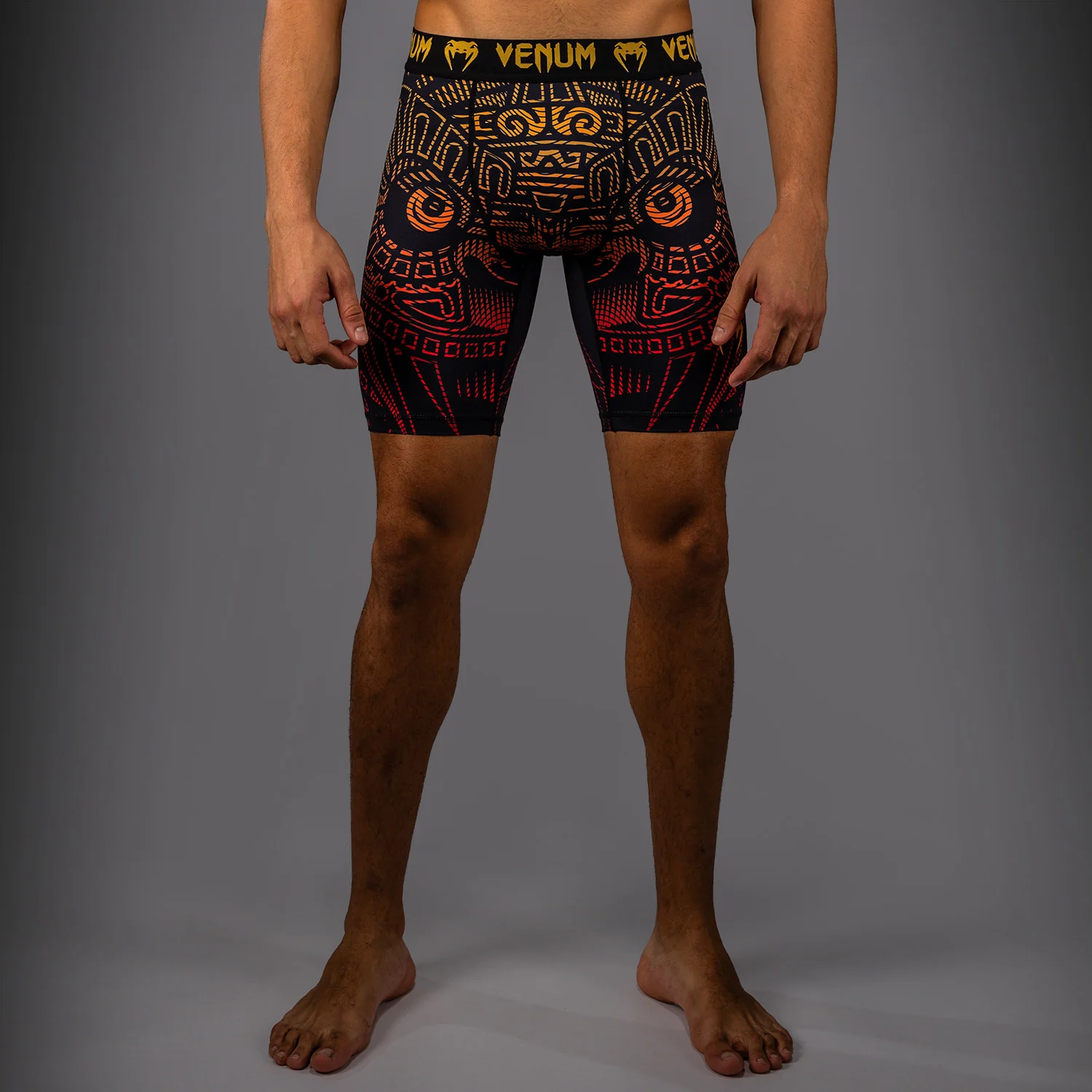 Venum Quetzal Fury Vale Tudo - Black/Fury Red/ Tangerine