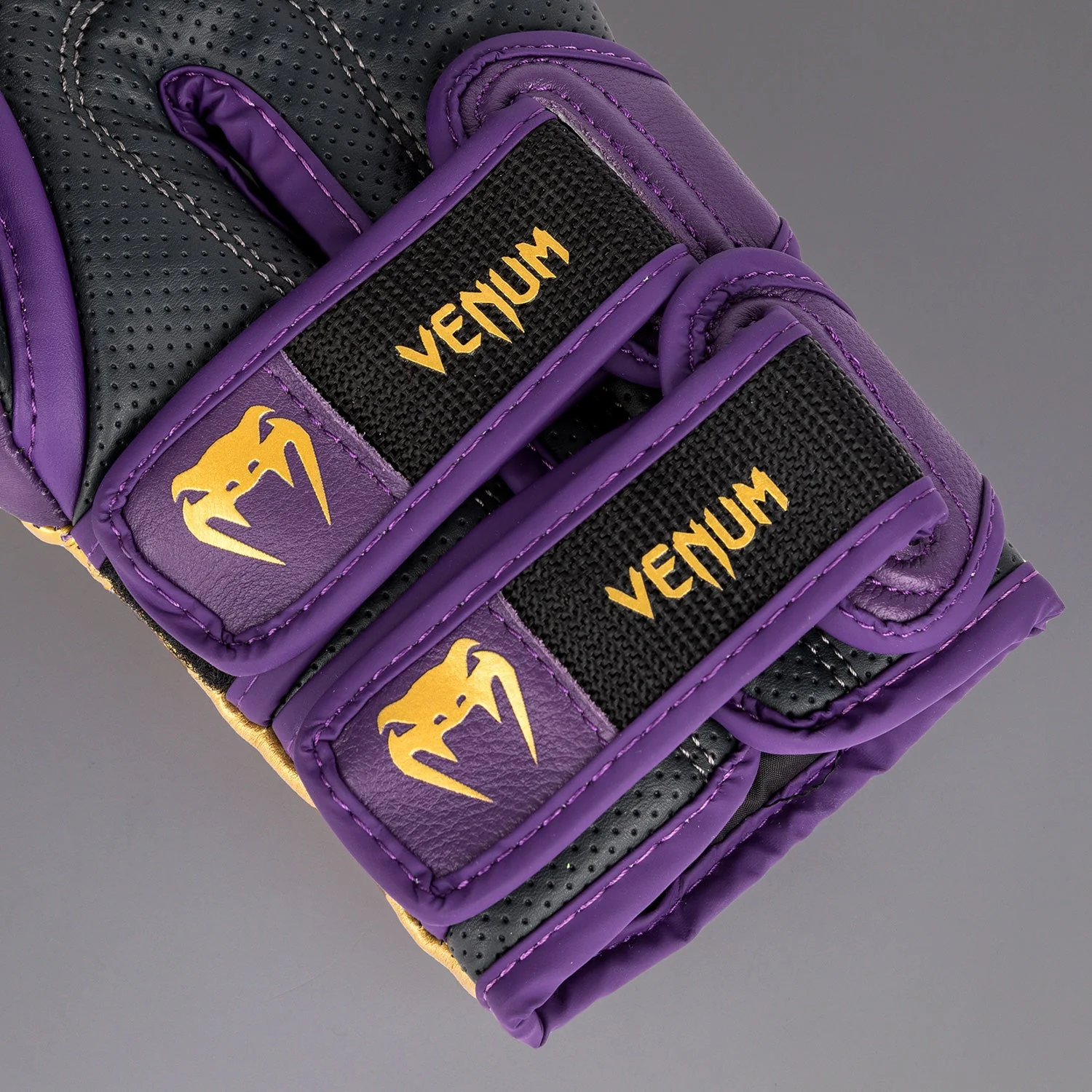 Venum Reverso Boxing Gloves - Dark Purple/Gold - Image 3