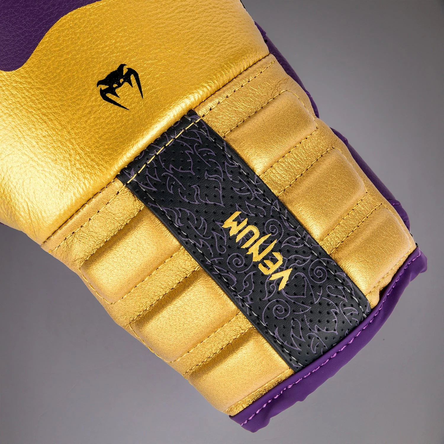 Venum Reverso Boxing Gloves - Dark Purple/Gold - Image 4