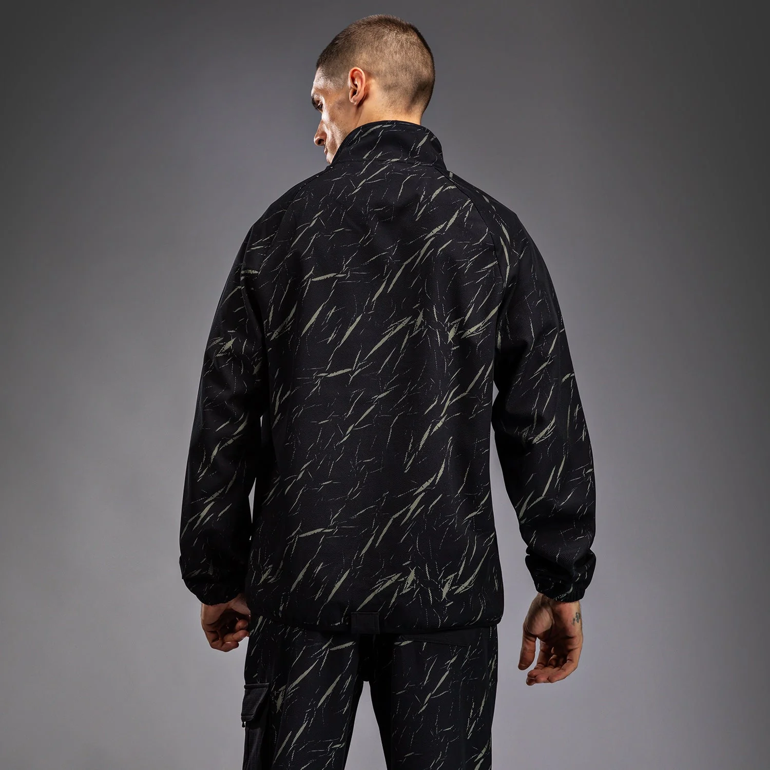 Venum Trooper Men's Half-Zip Jacket - Black/Stone Sand - Image 5