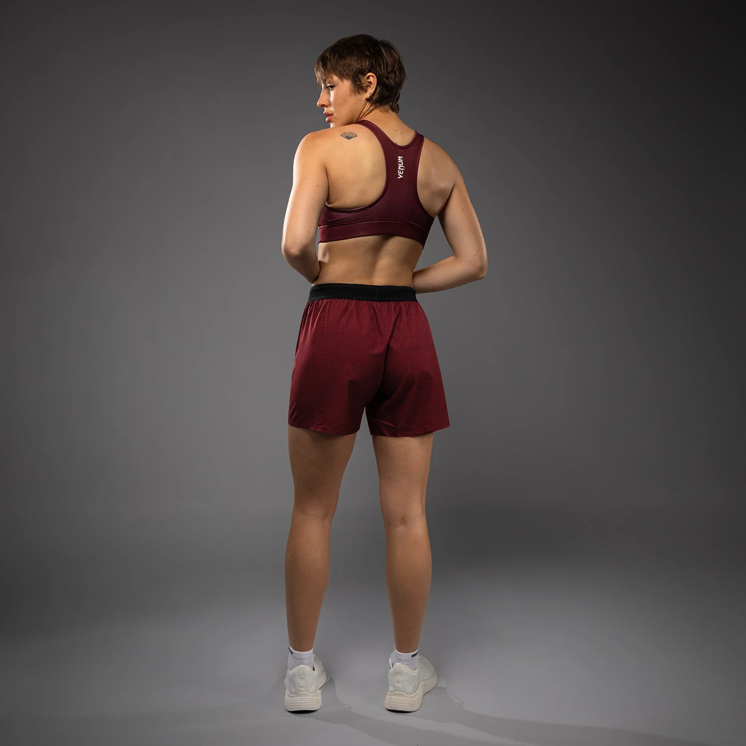 Venum x Ares Women’s Training Shorts - Burgundy - Image 5