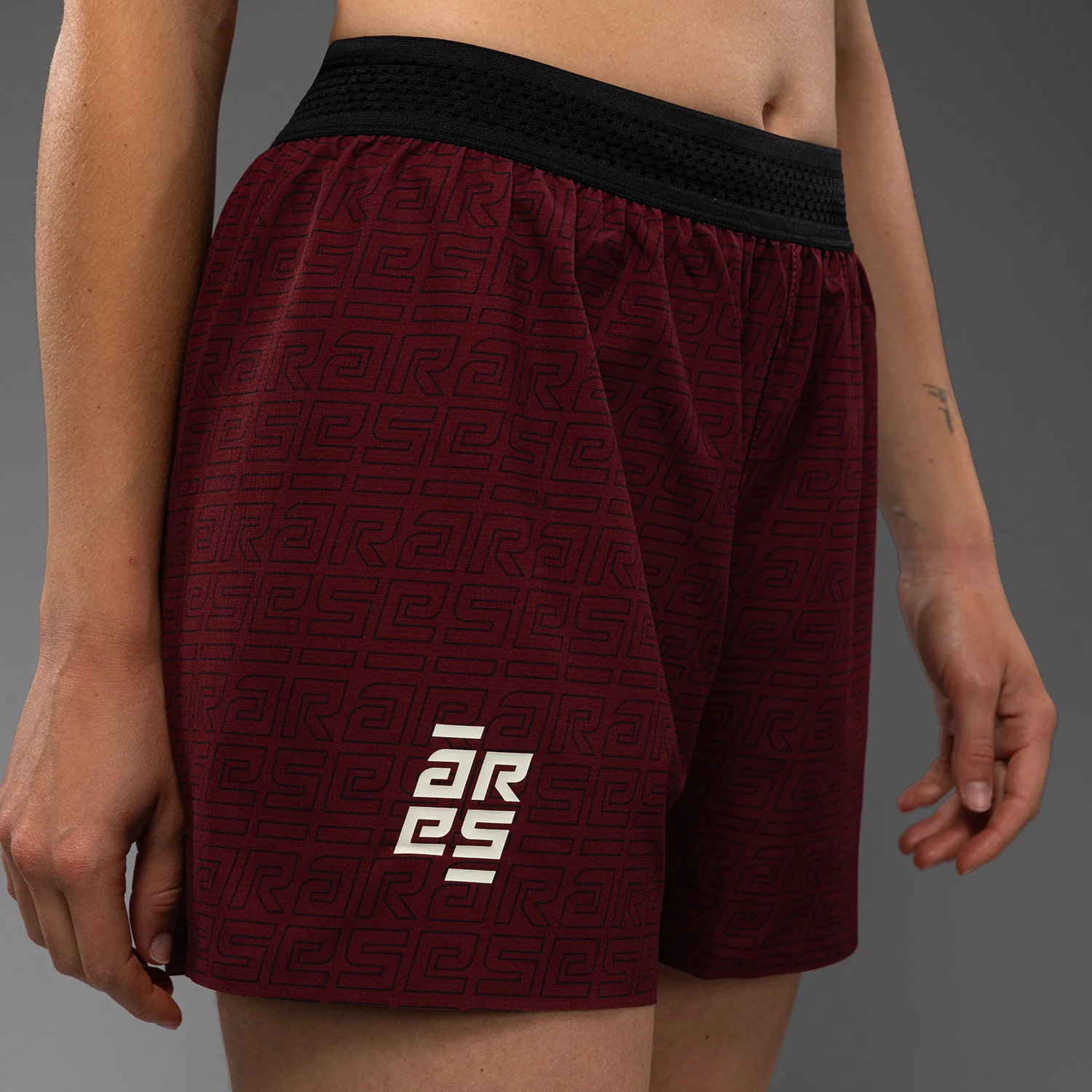 Venum x Ares Women’s Training Shorts - Burgundy - Image 6