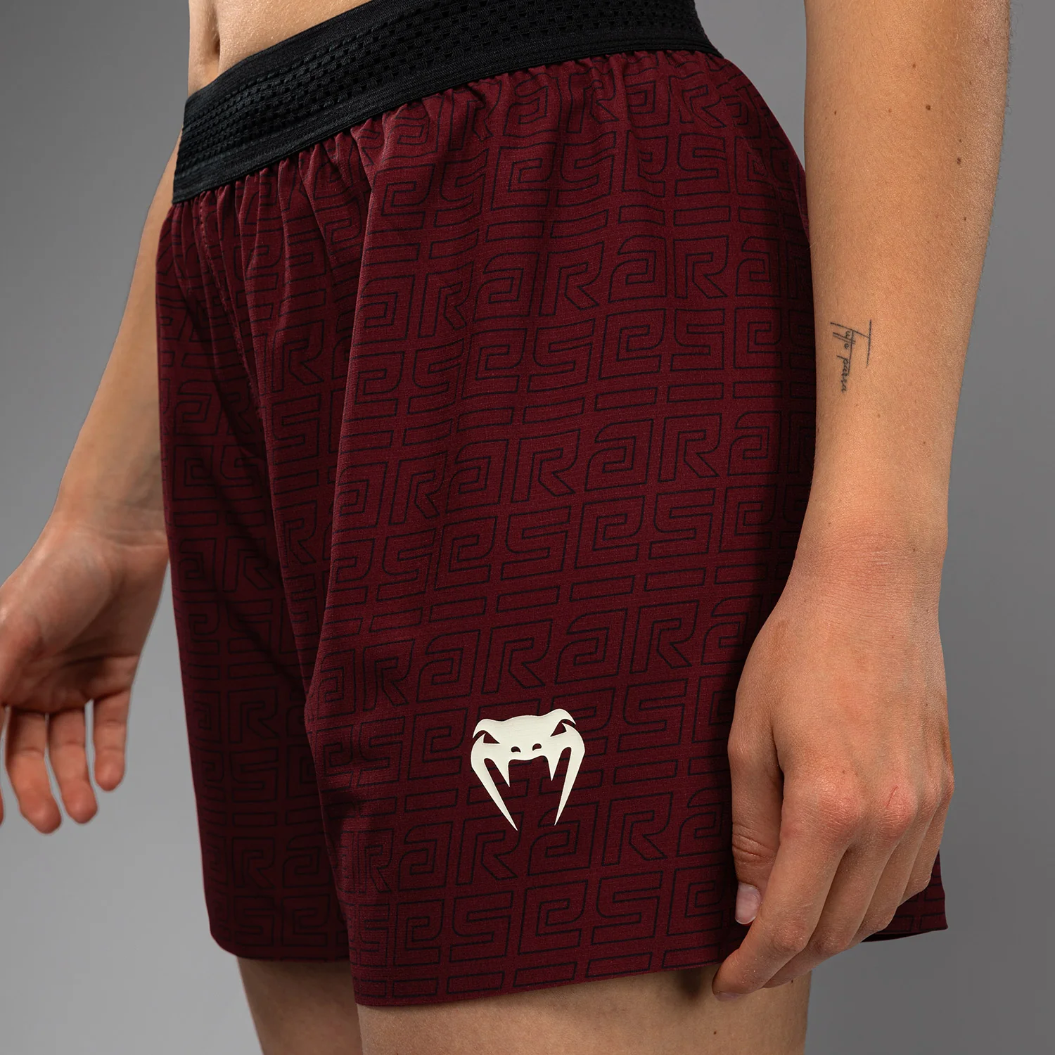Venum x Ares Women’s Training Shorts - Burgundy - Image 7