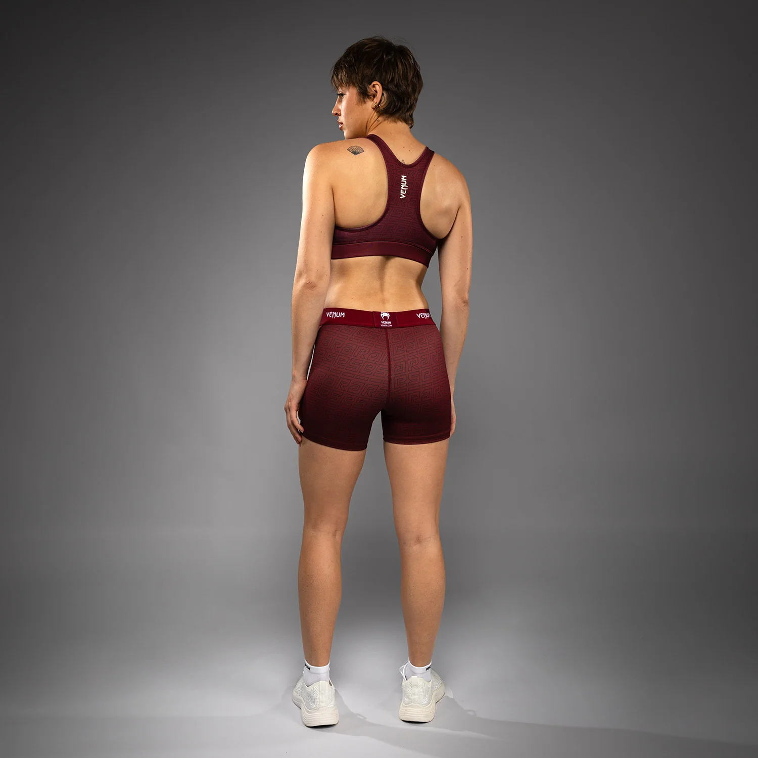 Venum x Ares Women’s Vale Tudo Shorts - Burgundy - Image 3