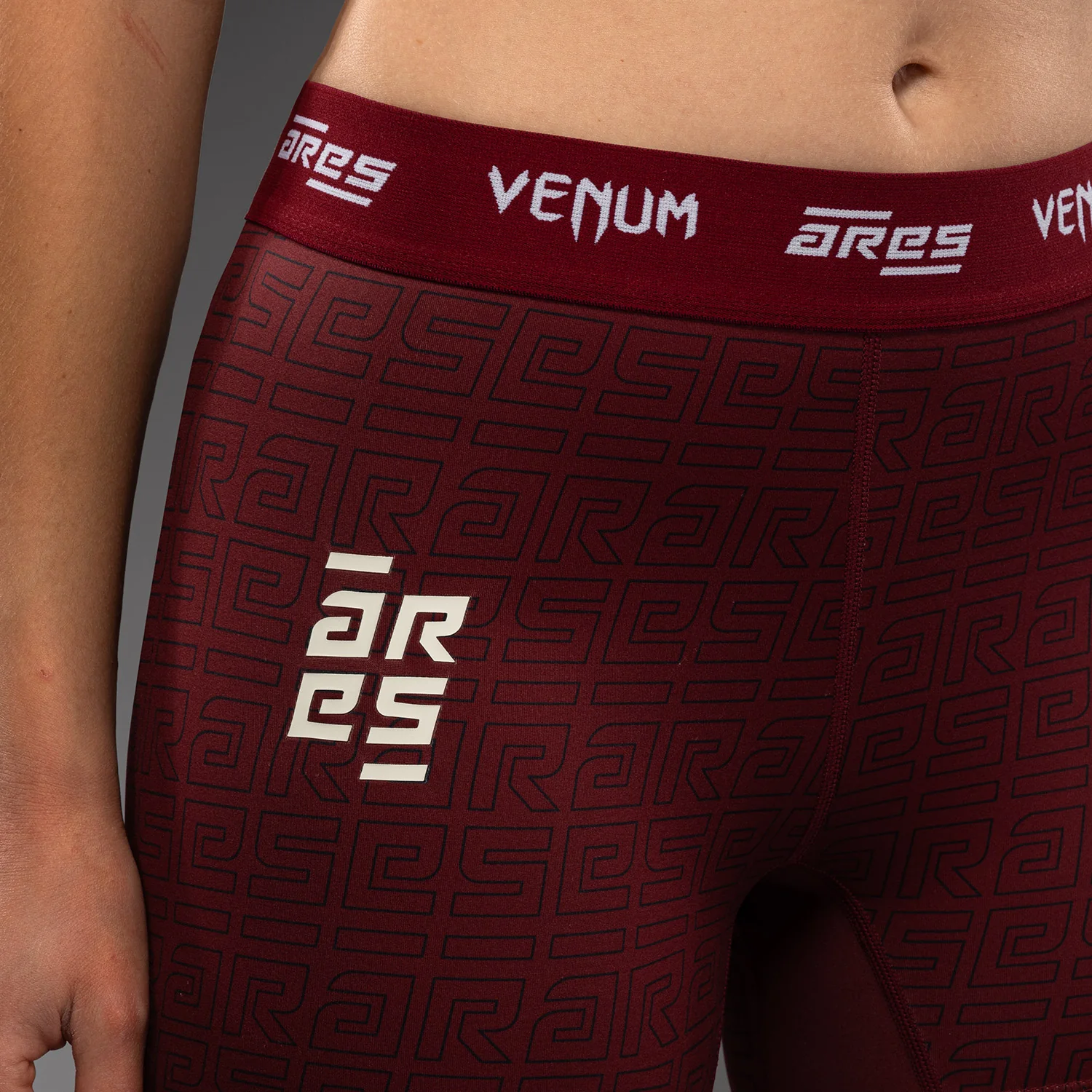 Venum x Ares Women’s Vale Tudo Shorts - Burgundy - Image 6