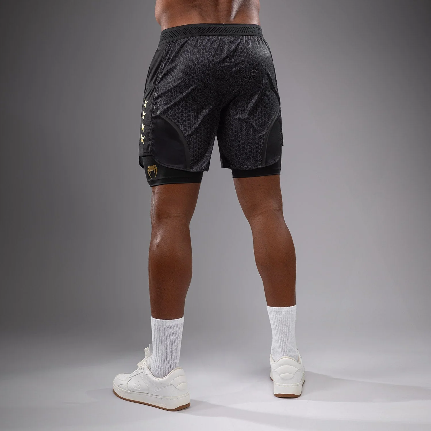 Venum x Assassin's Creed Shadows Training Short - Black/Gold - Image 2