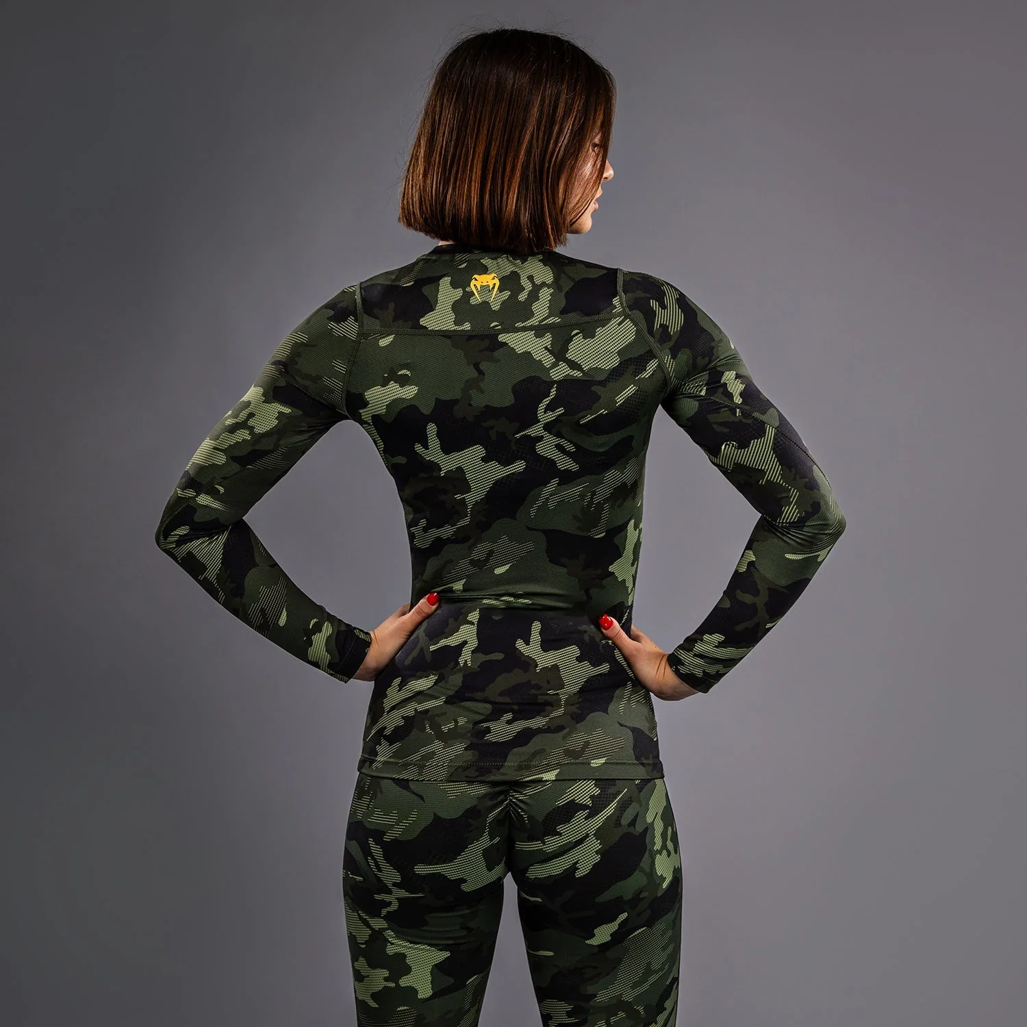 Venum x Sophia Rose Women’s Long Sleeve Rashguard - Forest Camo - Image 8