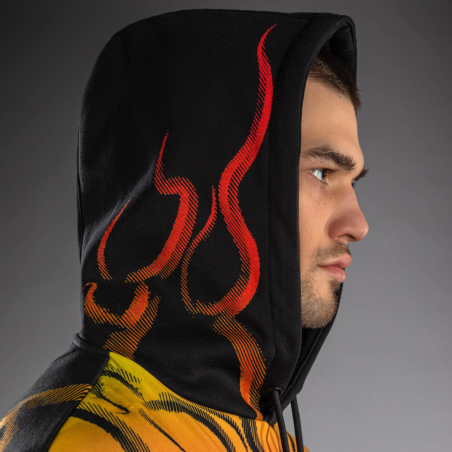 Venum x TEKKEN 8 Pullover Hoodie - Yoshimitsu - Black/Orange - Image 6