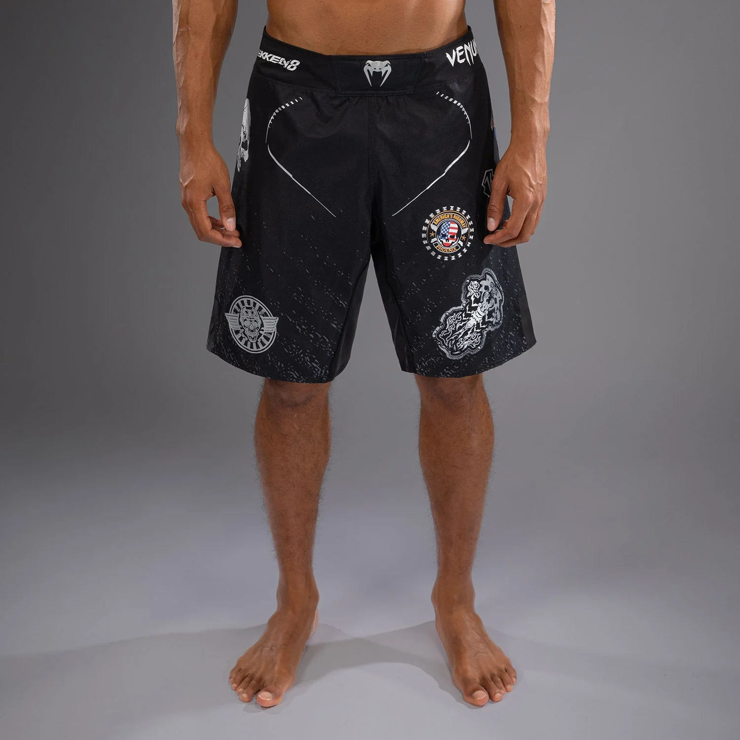 Venum x TEKKEN 8 - Paul Phoenix Fight Shorts - Black