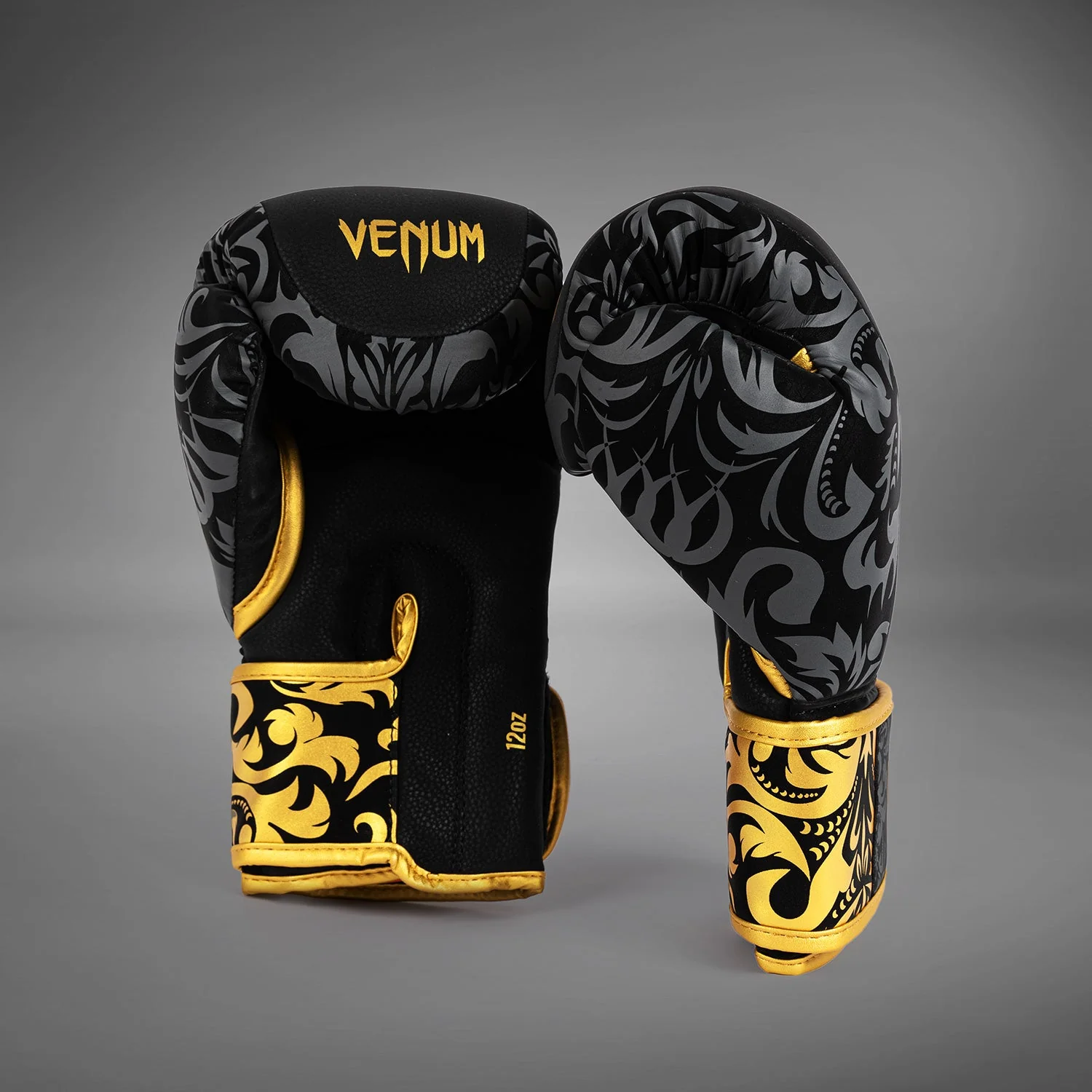 Venum x Topuria Unmatched Edition Boxing Gloves - Black/Gold - Image 3