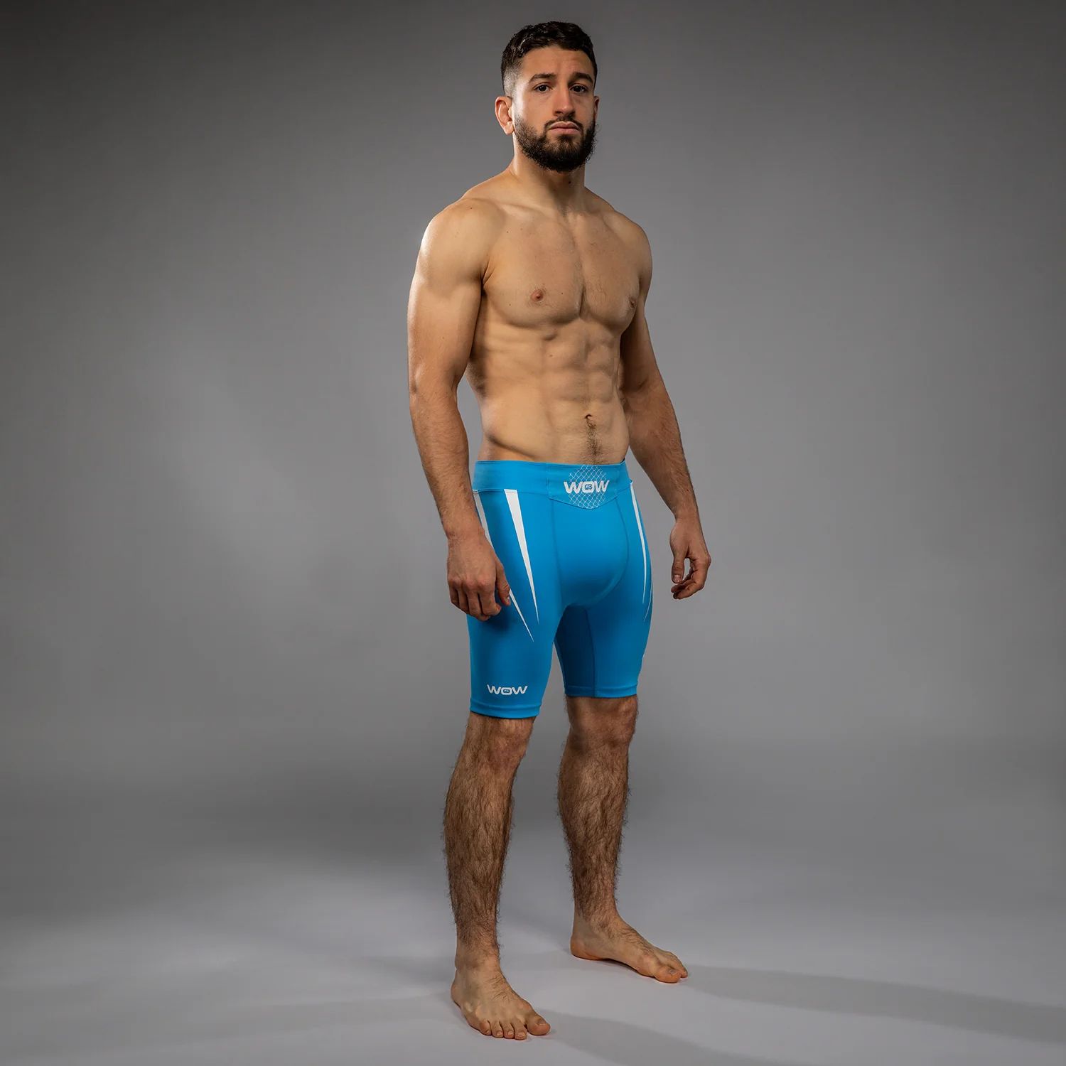 Venum x WOW FC Men’s Vale Tudo Shorts - Pacific Blue - Image 4
